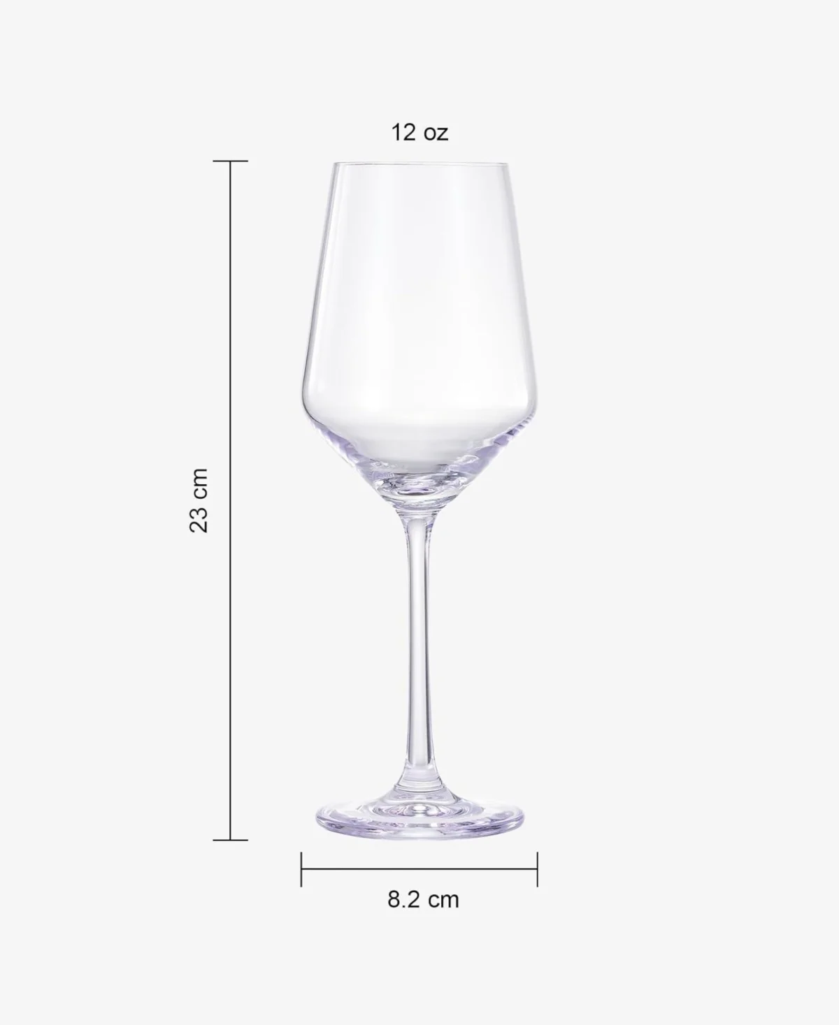 Lavender Colored Crystal Wine Glasses Set of 2 - Image 4