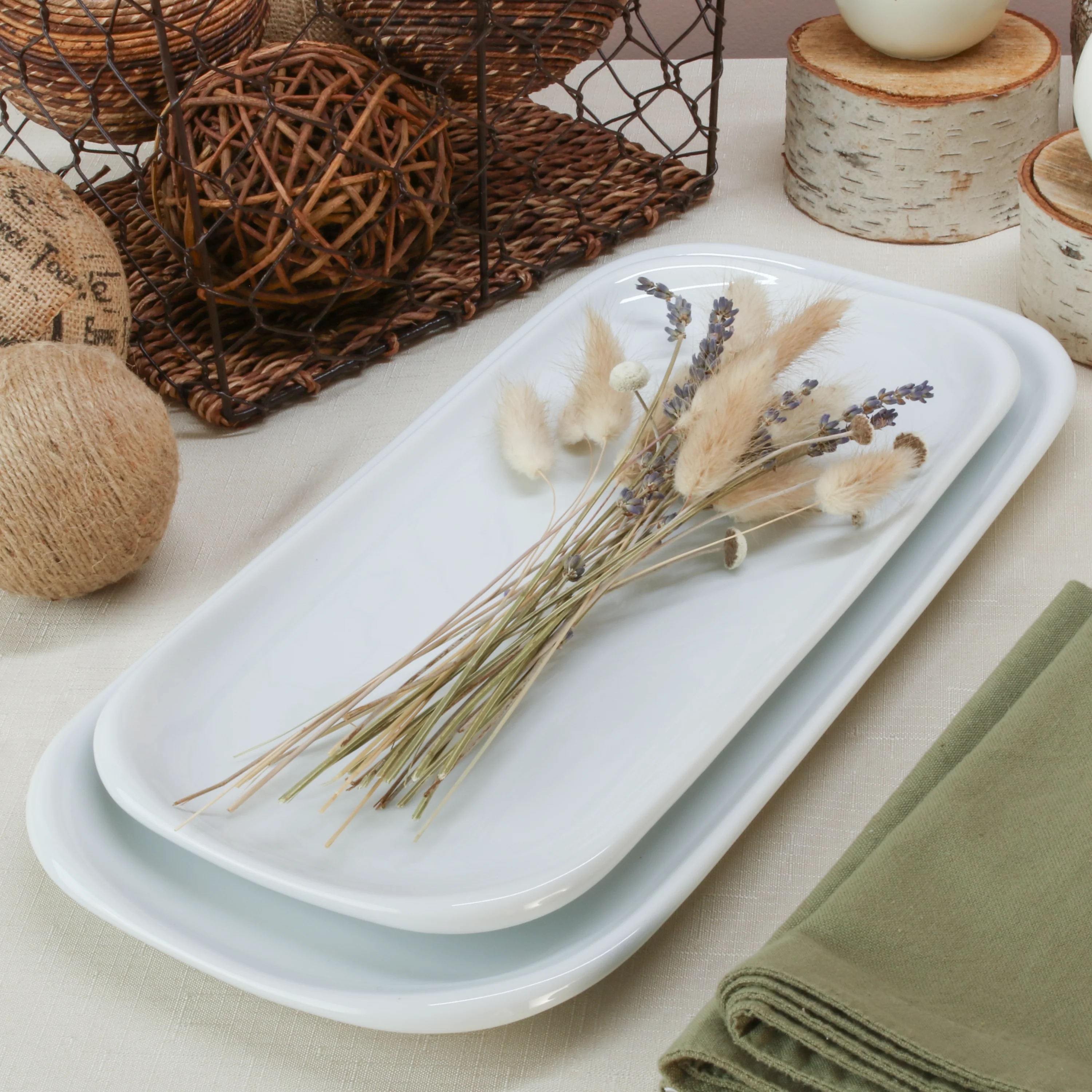 Lena Serving Platter 2 Piece Set - Image 7