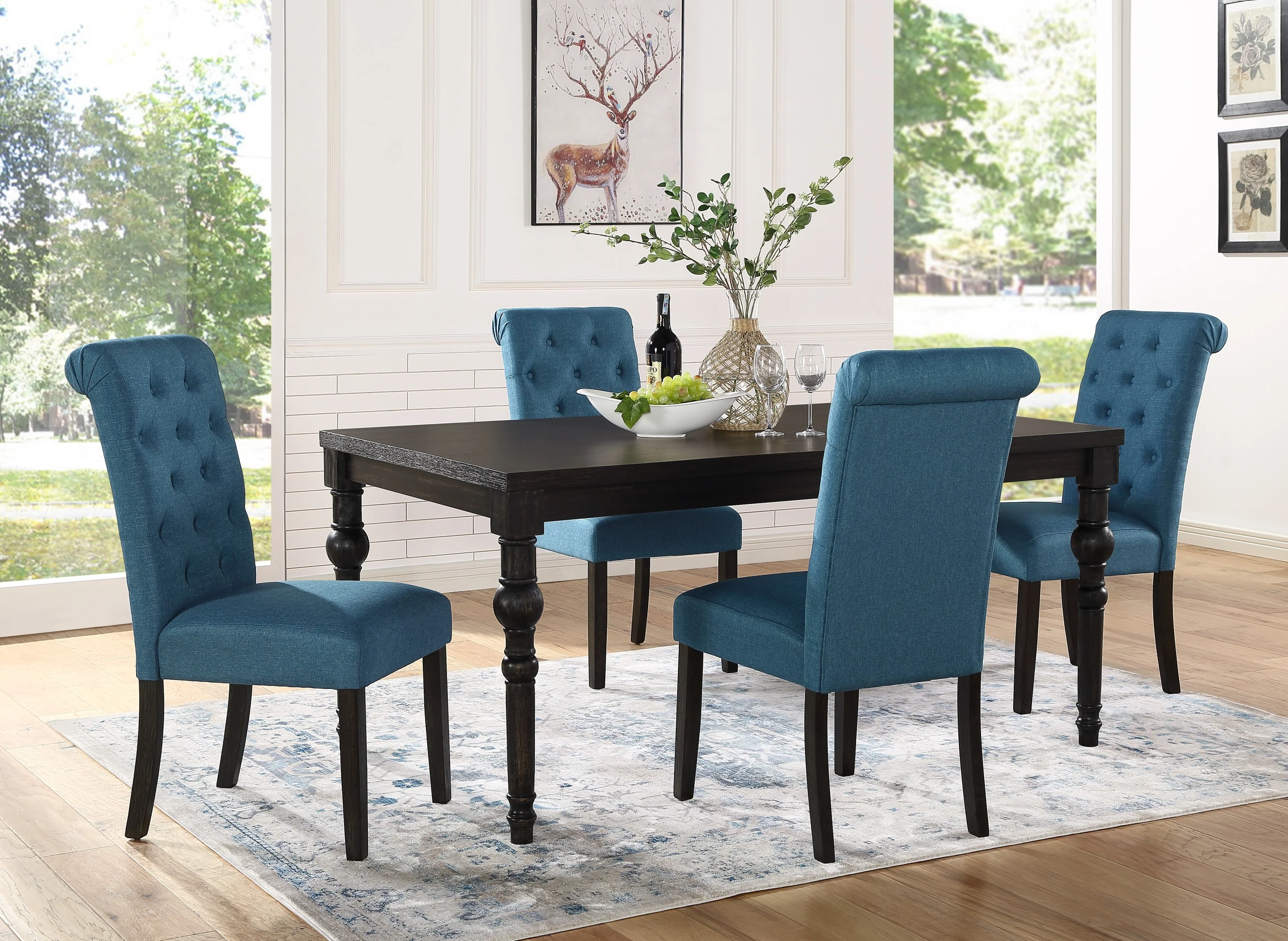 Levi Turned-Leg Dining Set