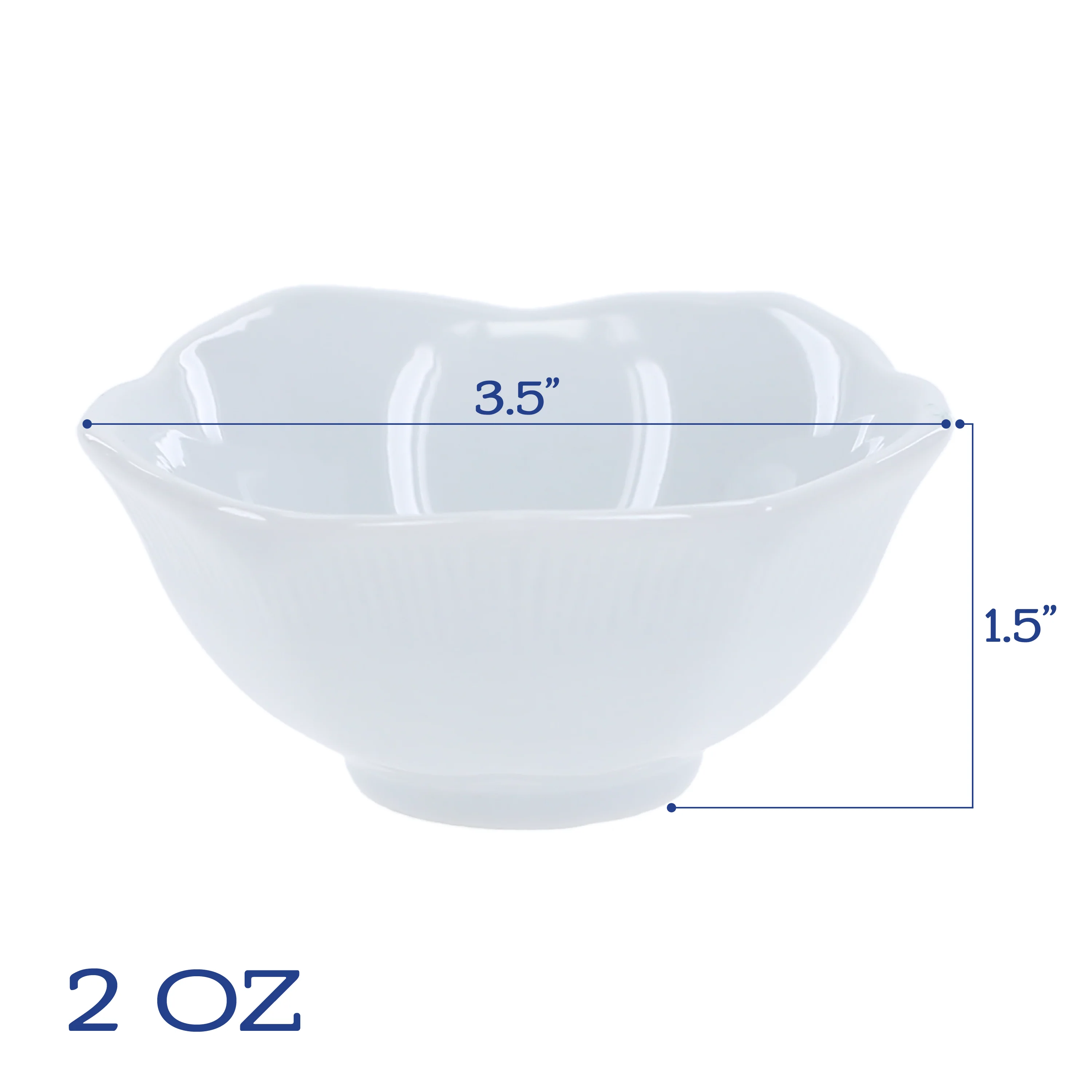Lotus Bowls 2 oz, Set of 6 - Image 3