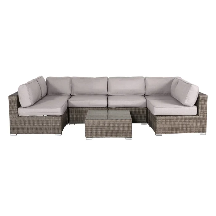 Luxury All-Weather Wicker Outdoor Patio Sofa Set - Image 11
