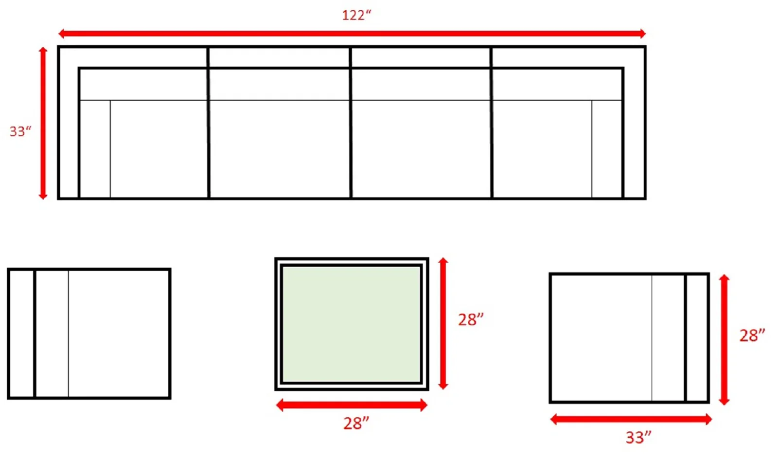 Luxury All-Weather Wicker Outdoor Patio Sofa Set - Image 6