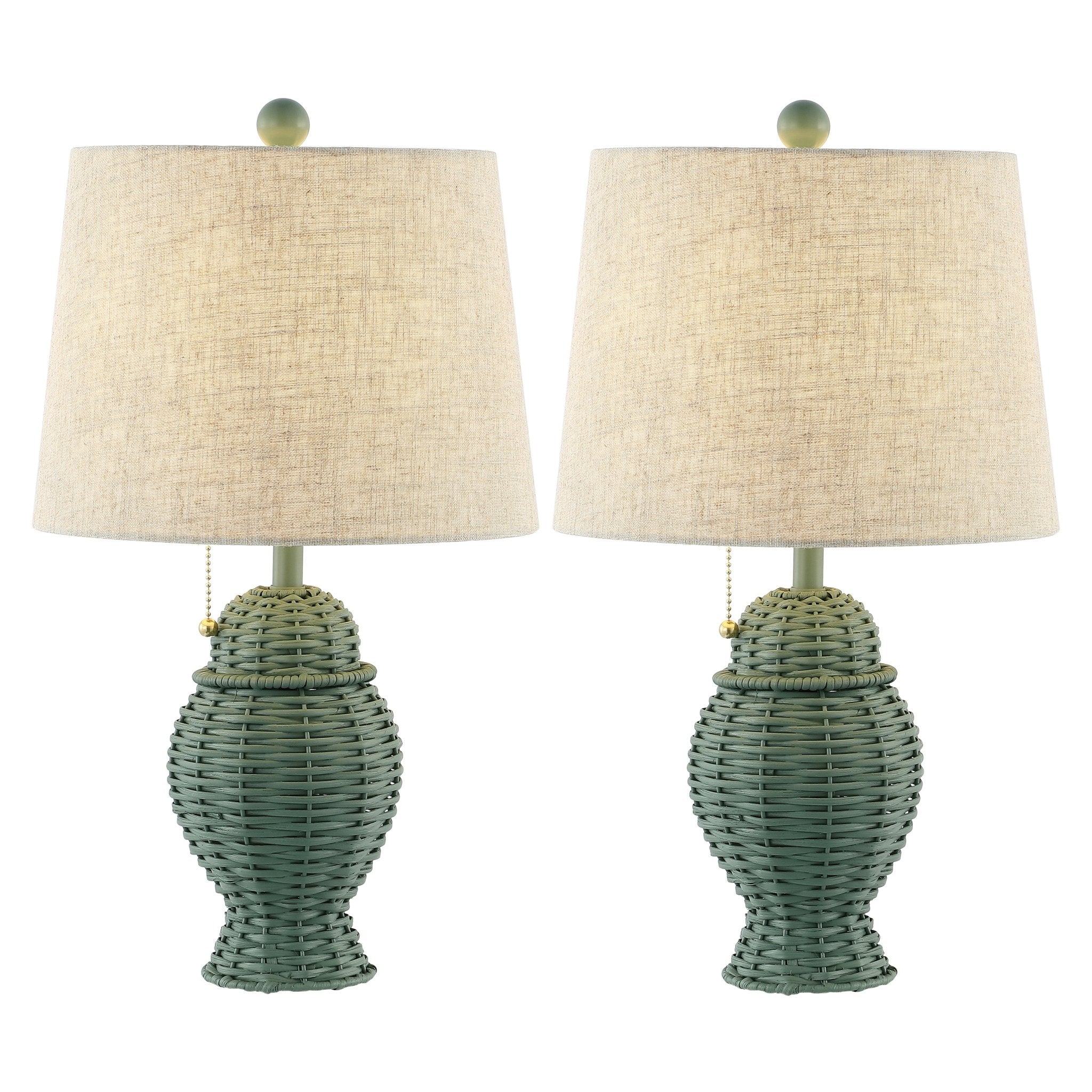Margie Wicker Bohemian Rustic Iron LED Table Lamp - Image 17