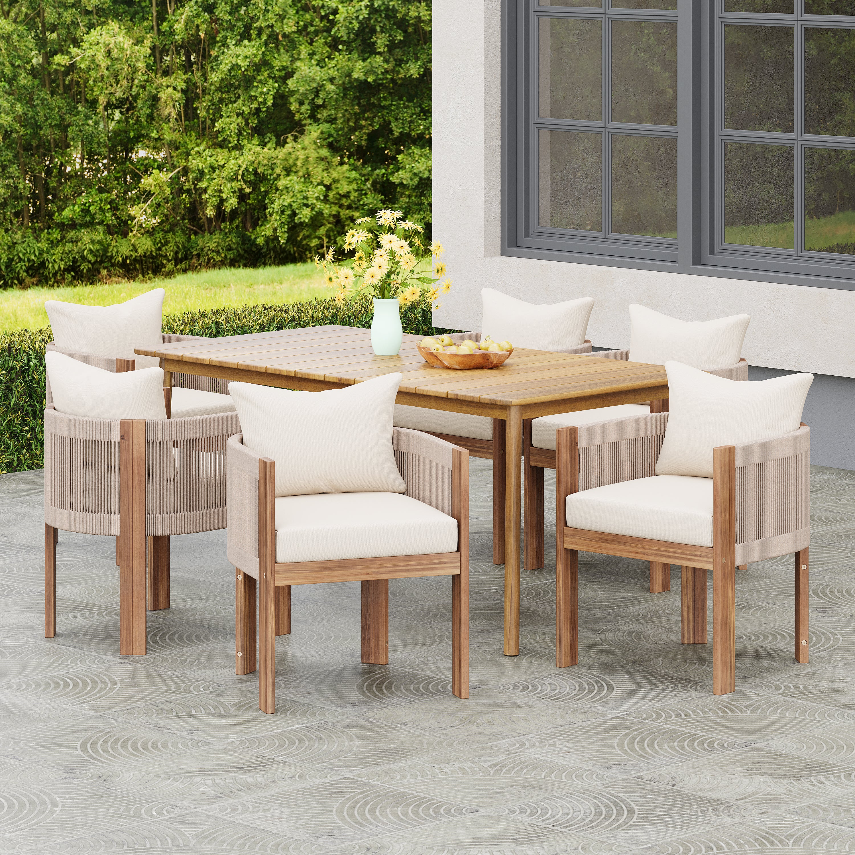 Matera 7-Piece Outdoor Dining Set - Image 2