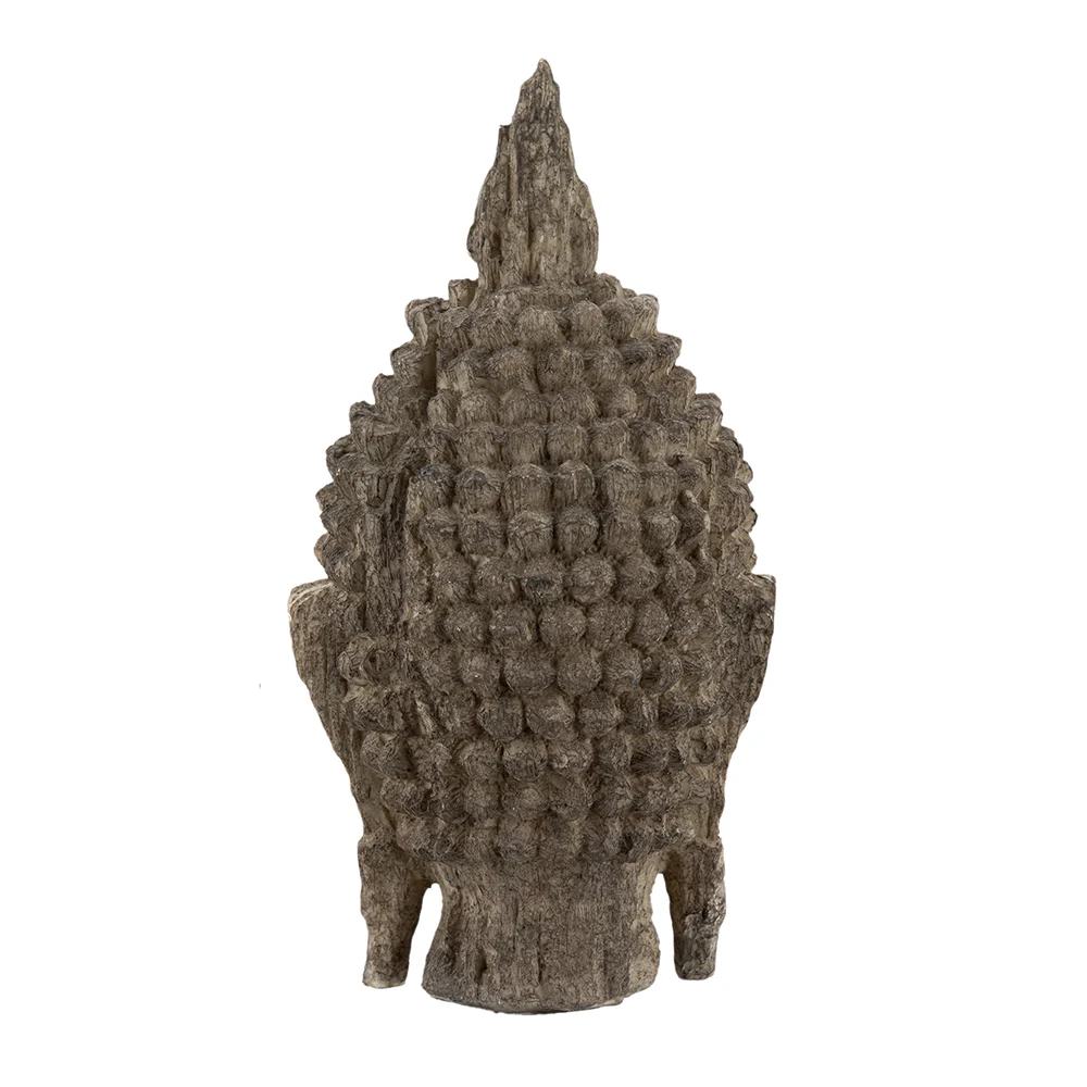 Meditating Buddha Head Sculpture, Large - Image 4