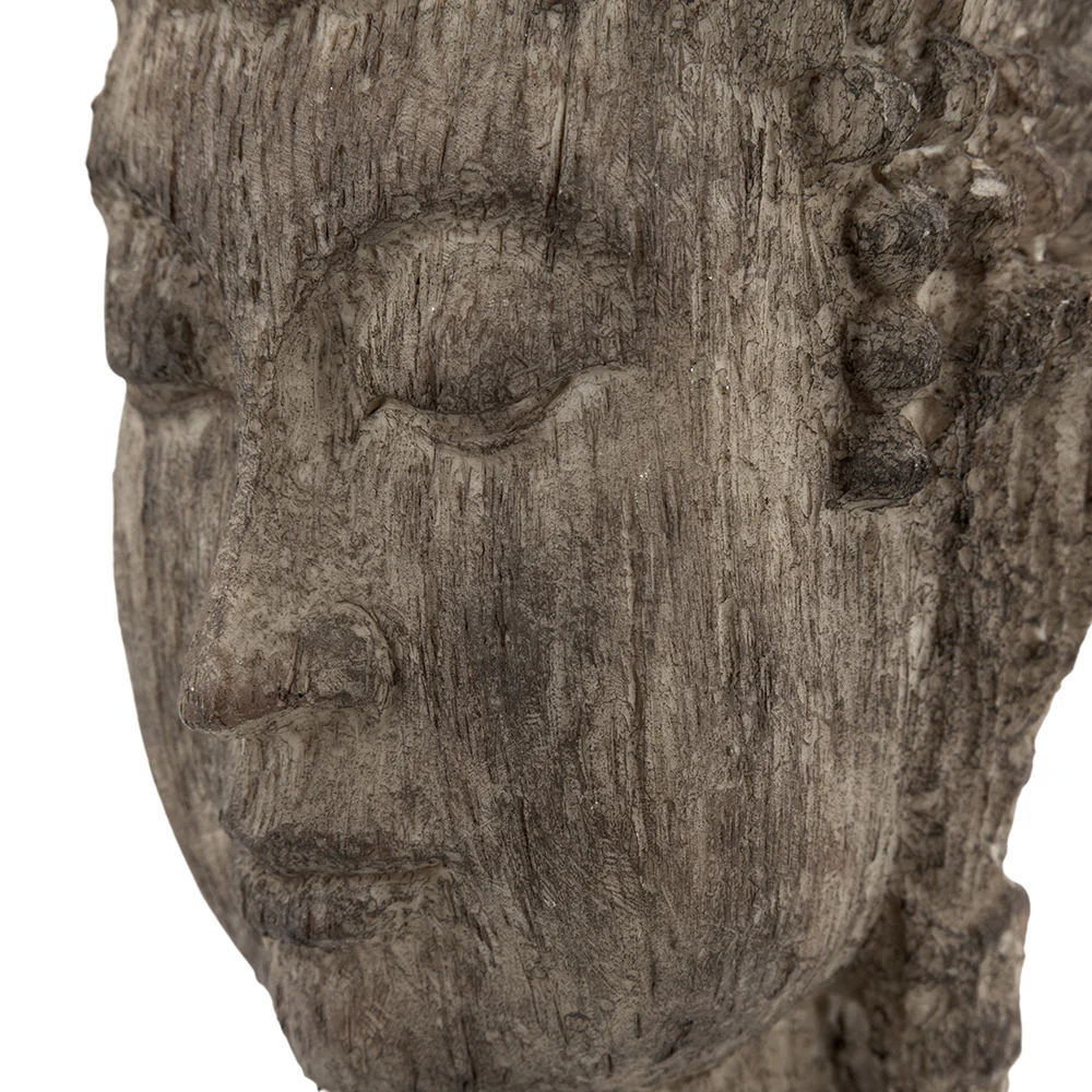 Meditating Buddha Head Sculpture, Large - Image 5
