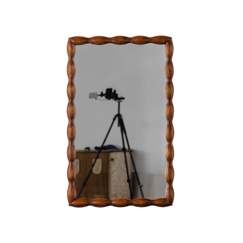 Mid-Century Modern Mirror with Solid Wood Frame - Image 7
