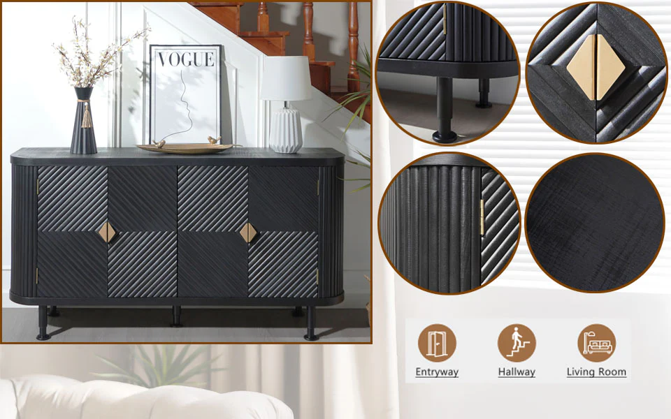 Modern Accent Buffet Cabinet - Image 4
