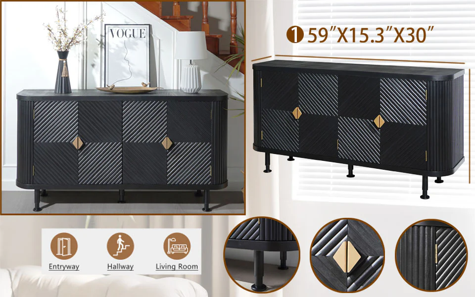 Modern Accent Buffet Cabinet - Image 5