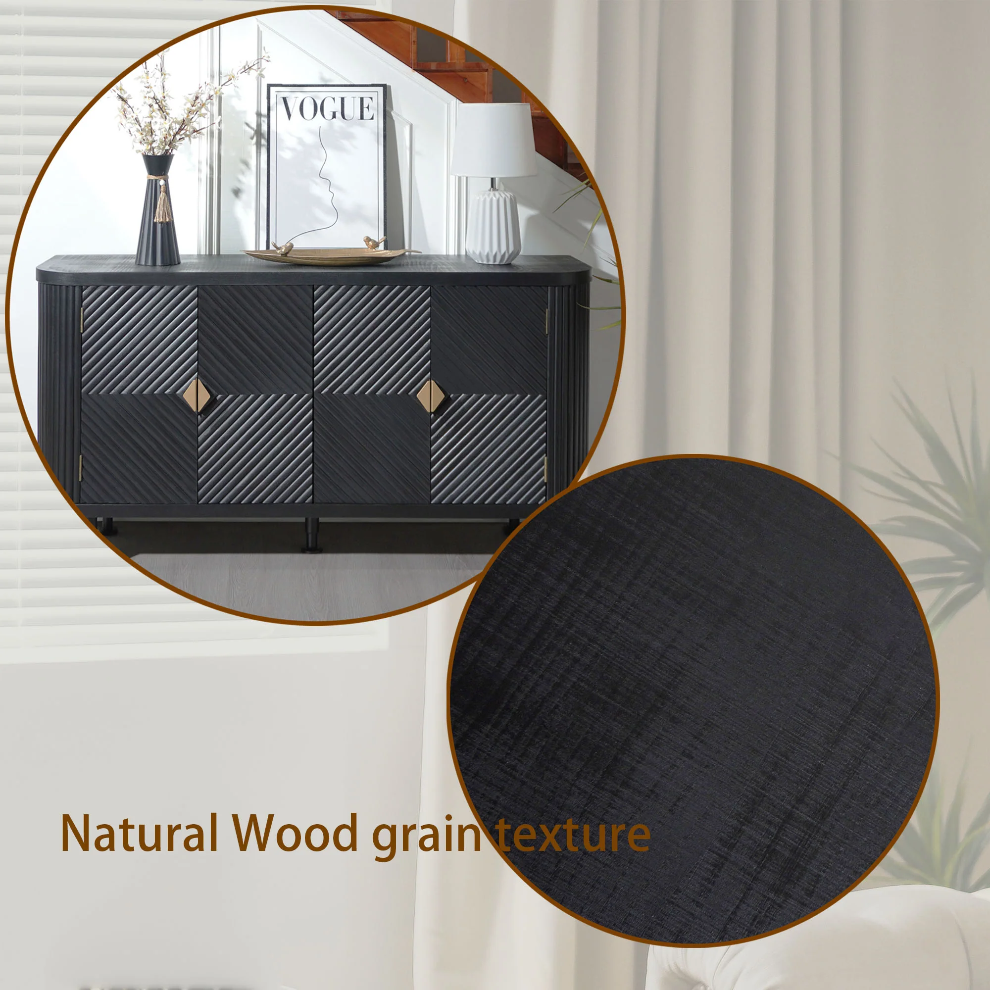 Modern Accent Buffet Cabinet - Image 7