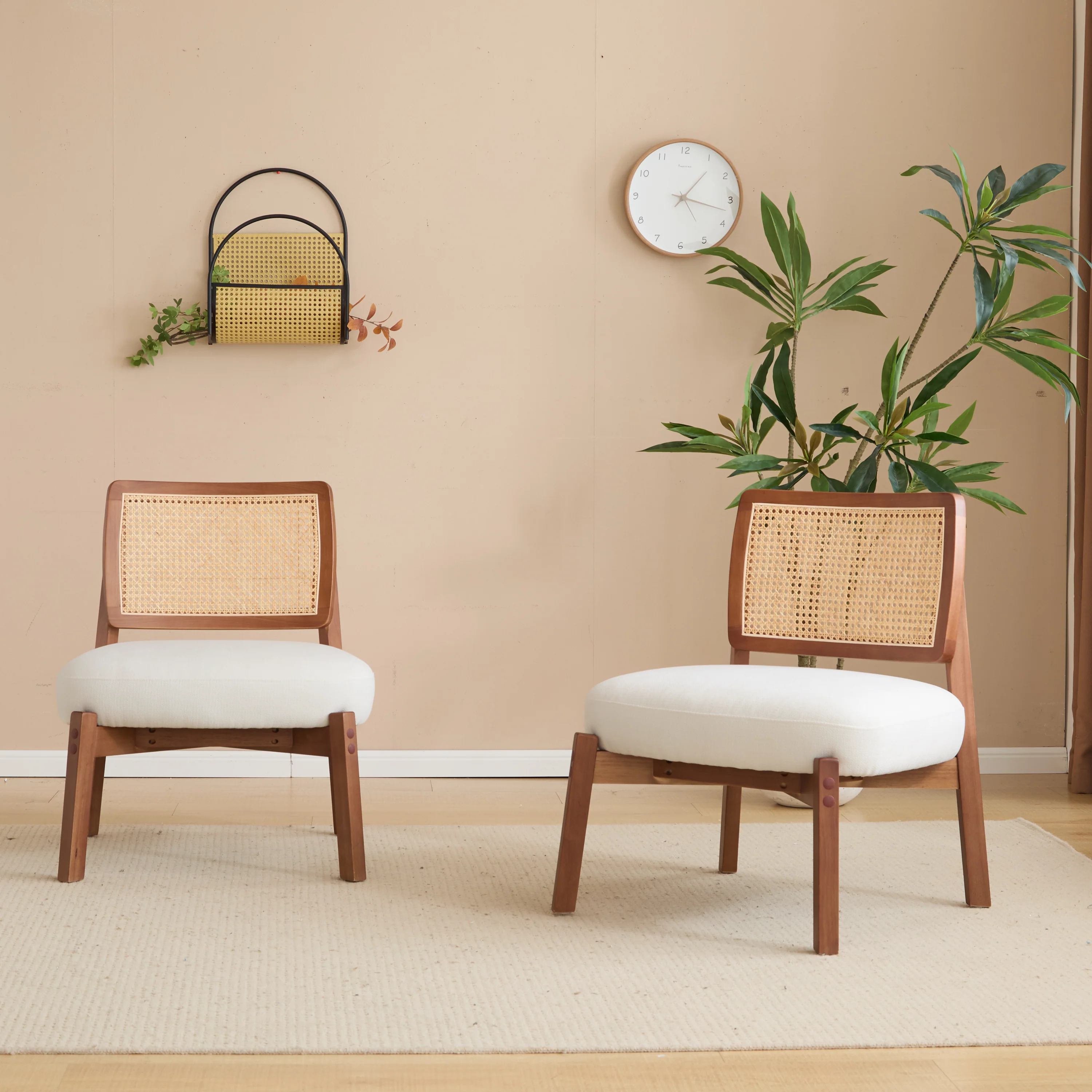 Modern Beige Lounge Chair - Image 5