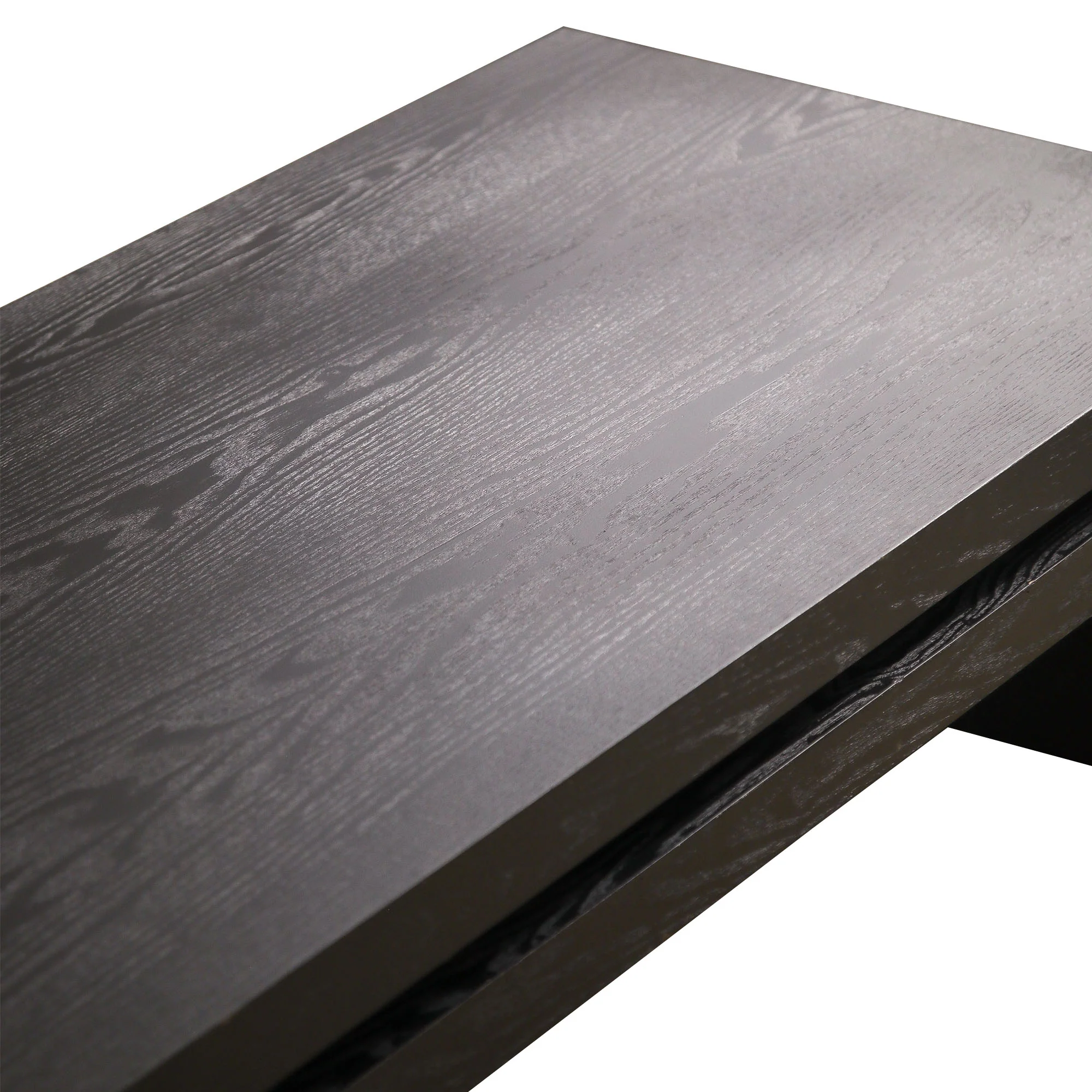 Modern Black Wood Coffee Table - Image 8