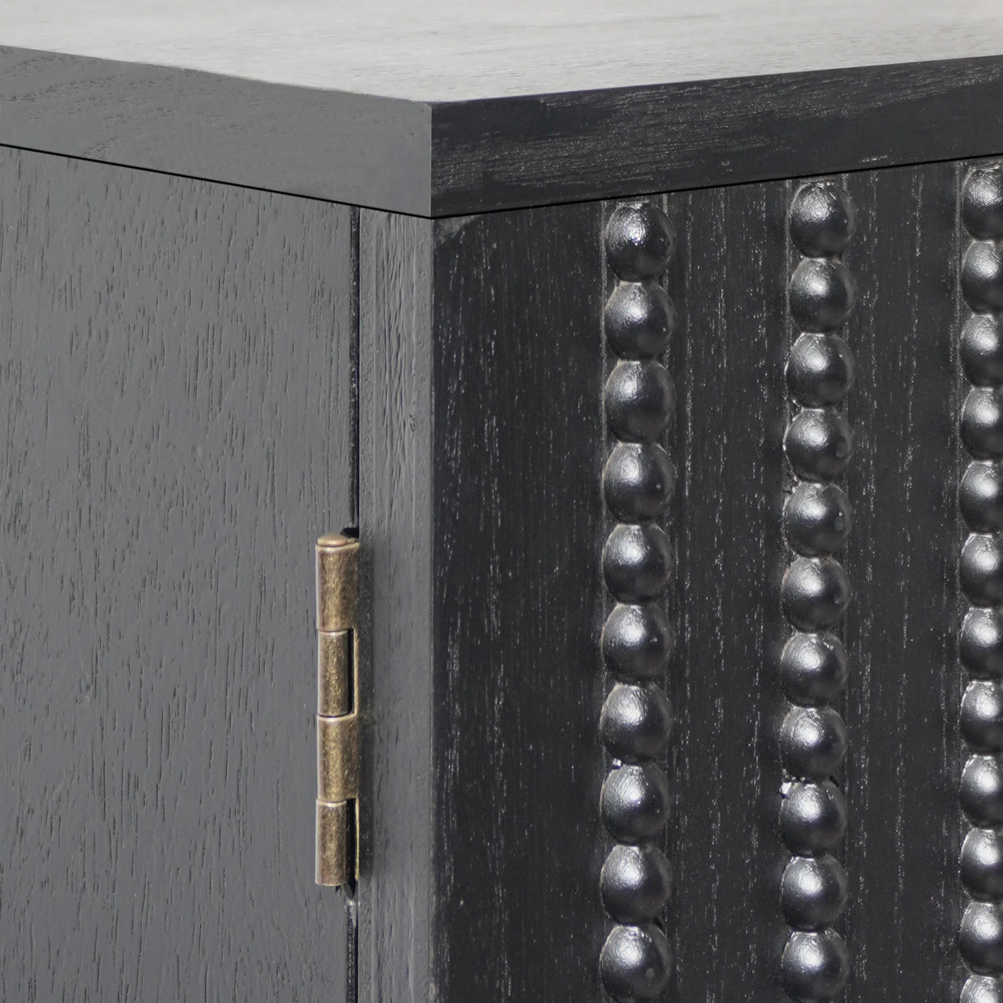 Modern Black Wood Storage Cabinet - Image 10