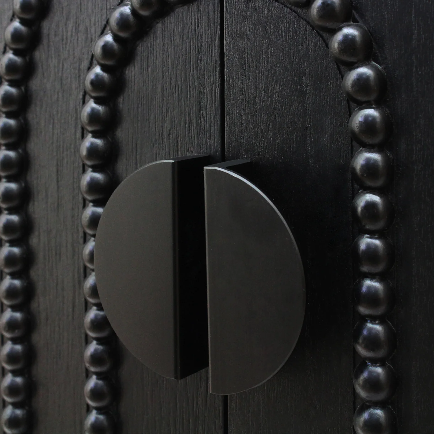 Modern Black Wood Storage Cabinet - Image 11