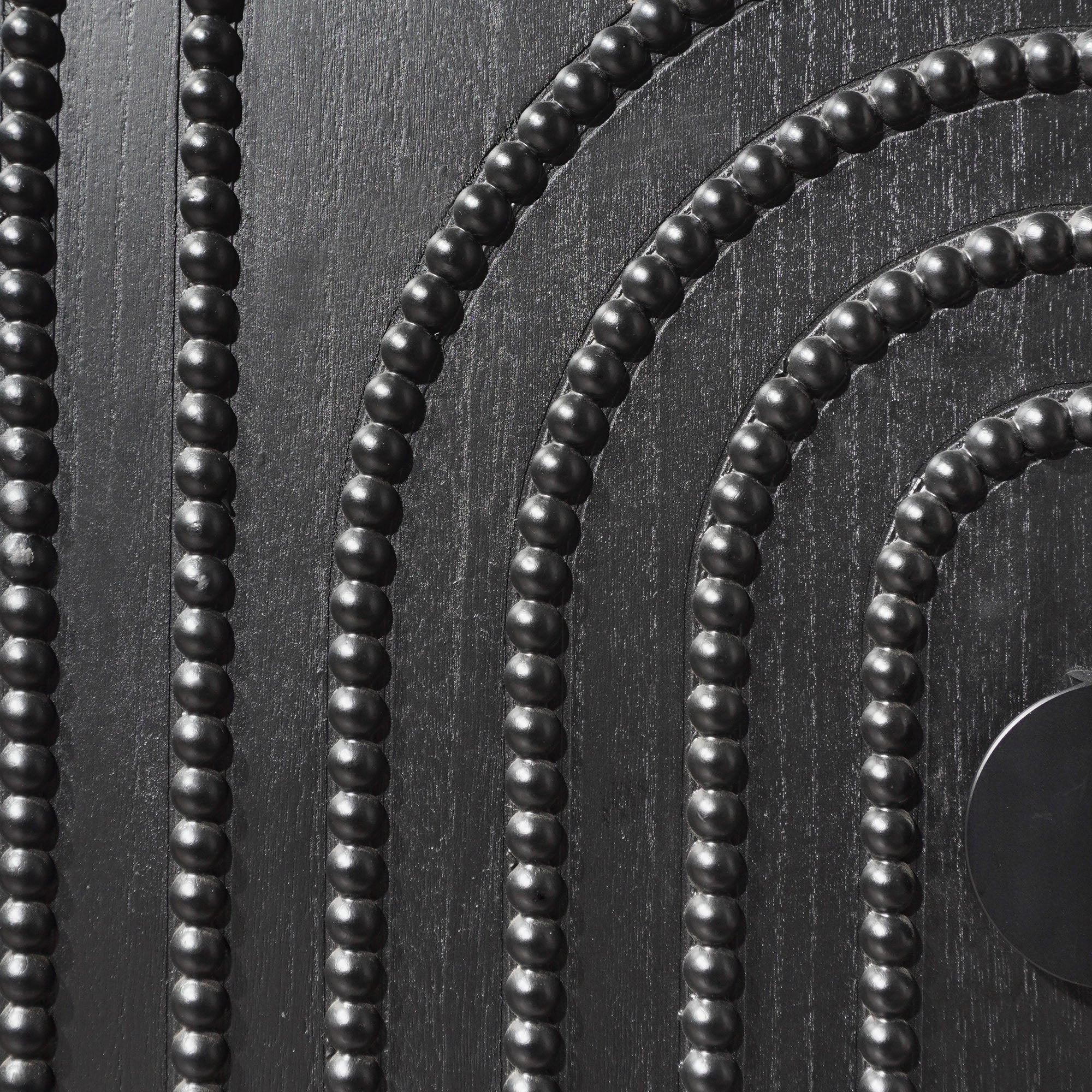 Modern Black Wood Storage Cabinet - Image 9