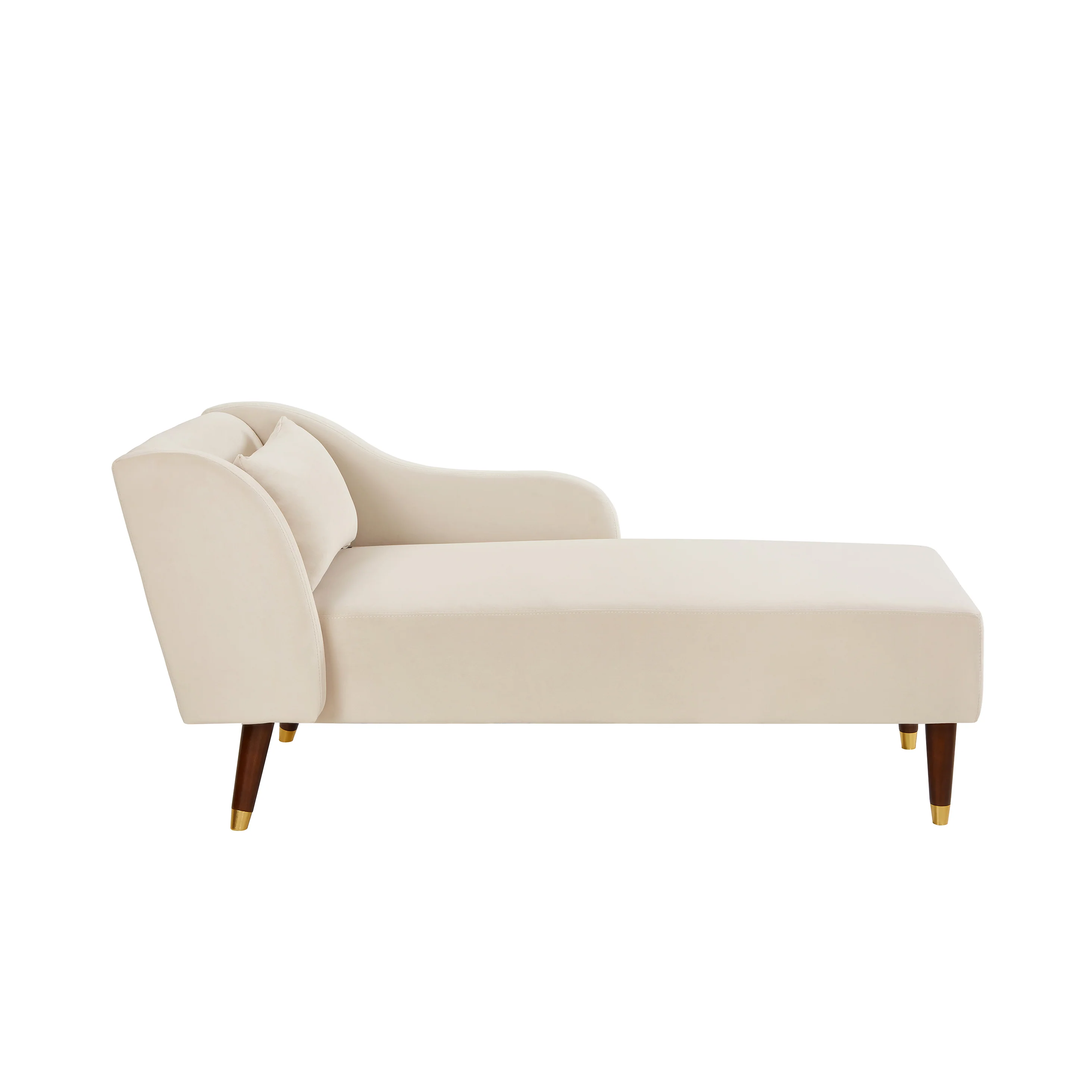 Modern Velvet Upholstered Chaise Lounge Chair - Image 10