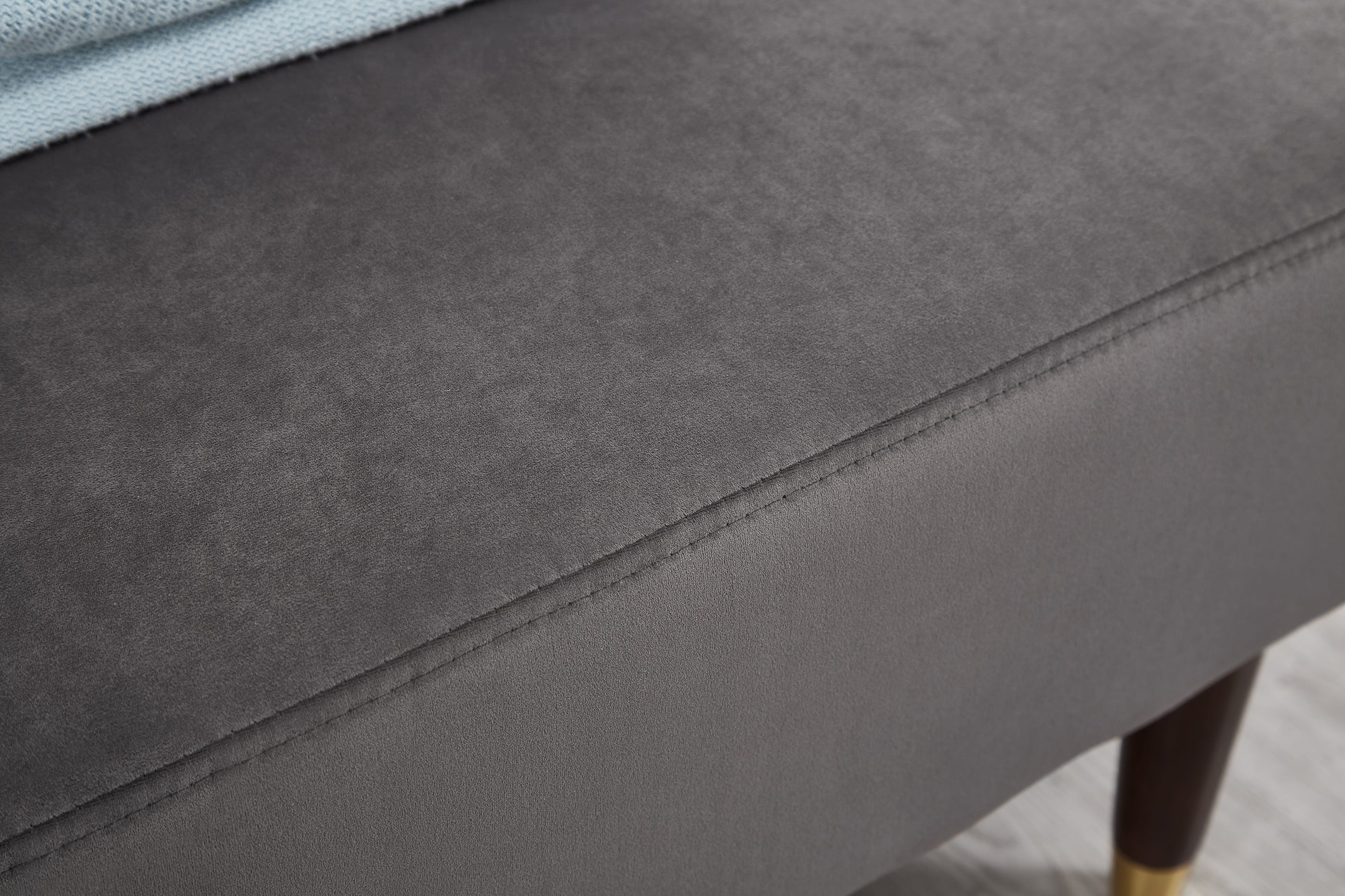 Modern Velvet Upholstered Chaise Lounge Chair - Image 17