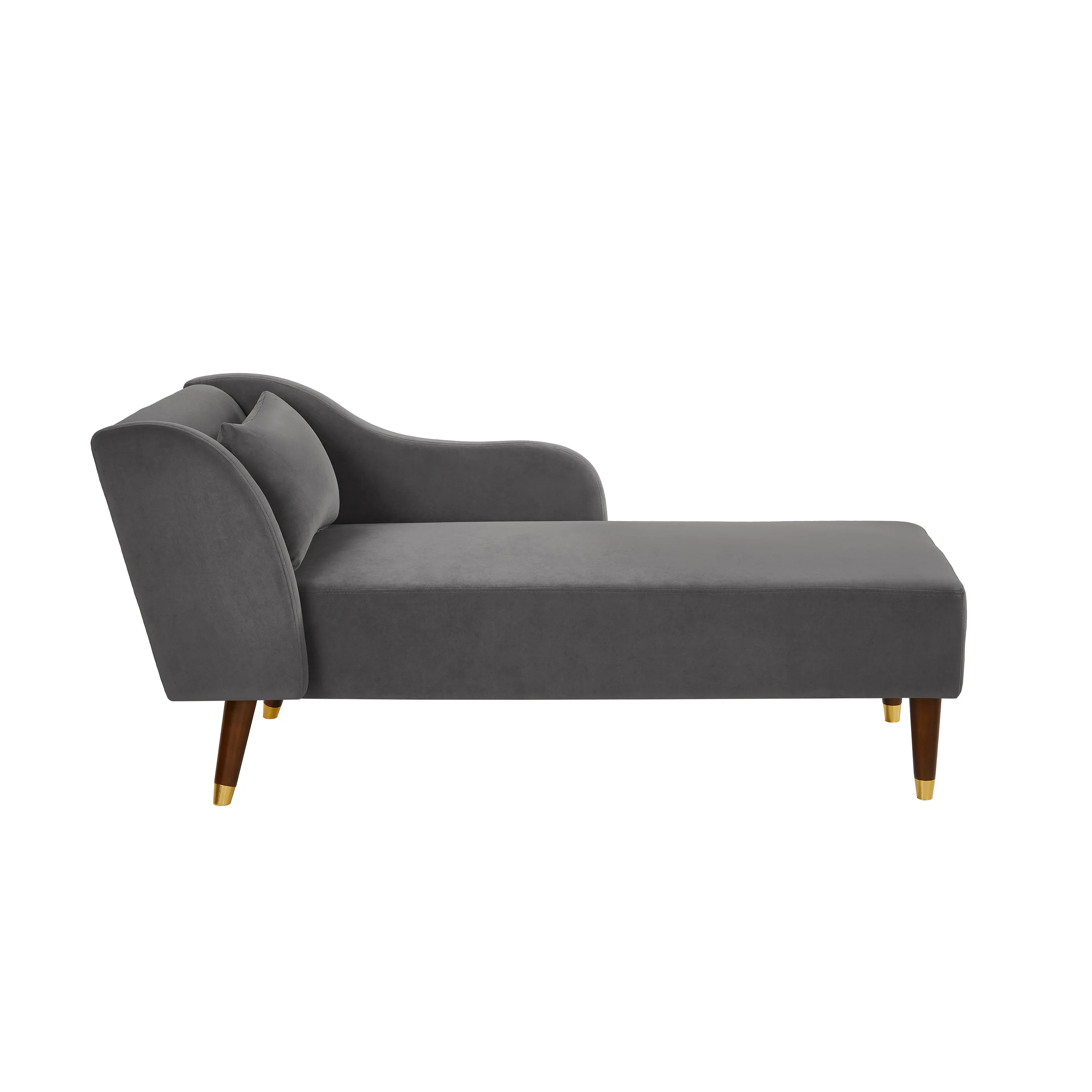 Modern Velvet Upholstered Chaise Lounge Chair - Image 18