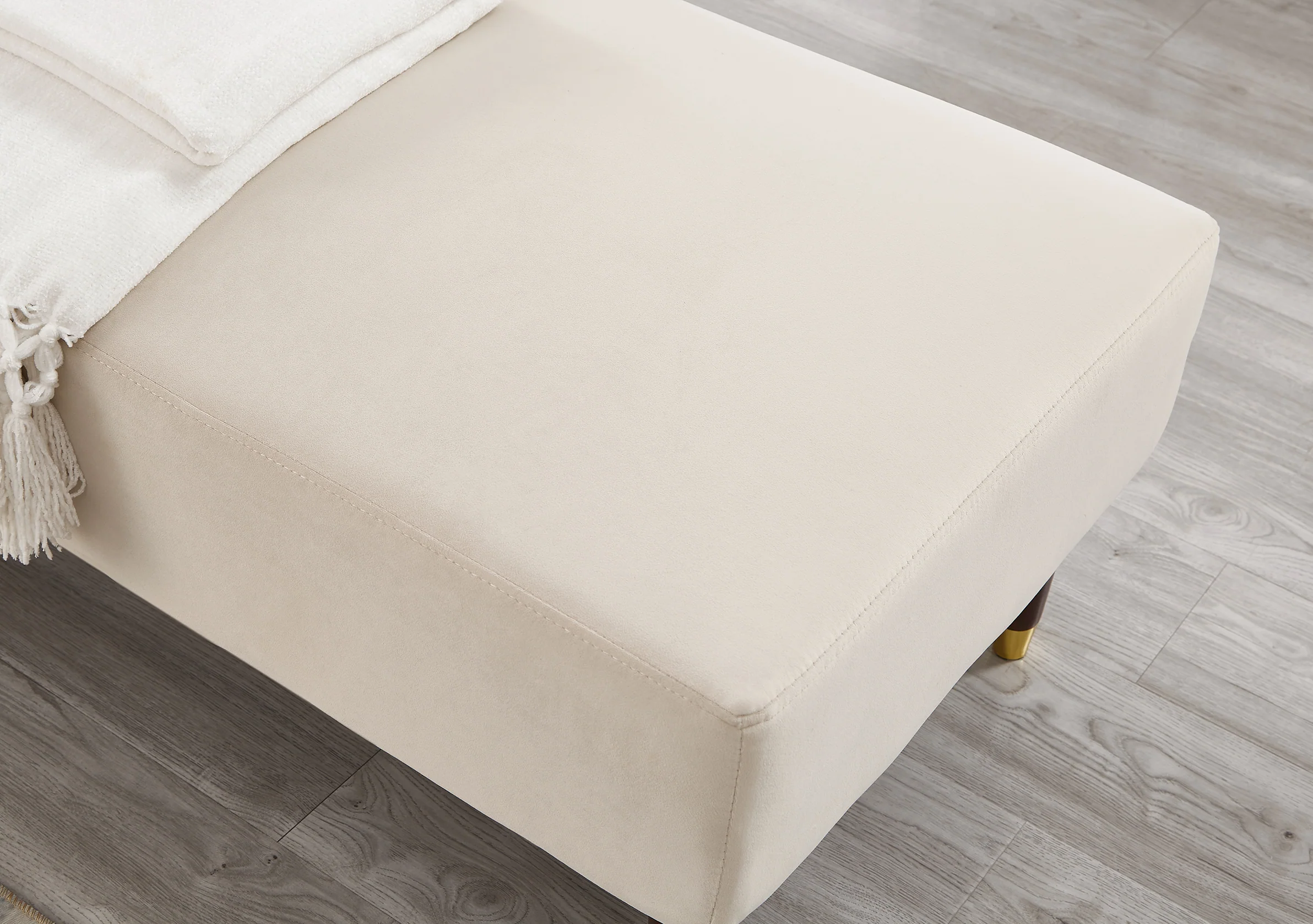Modern Velvet Upholstered Chaise Lounge Chair - Image 9