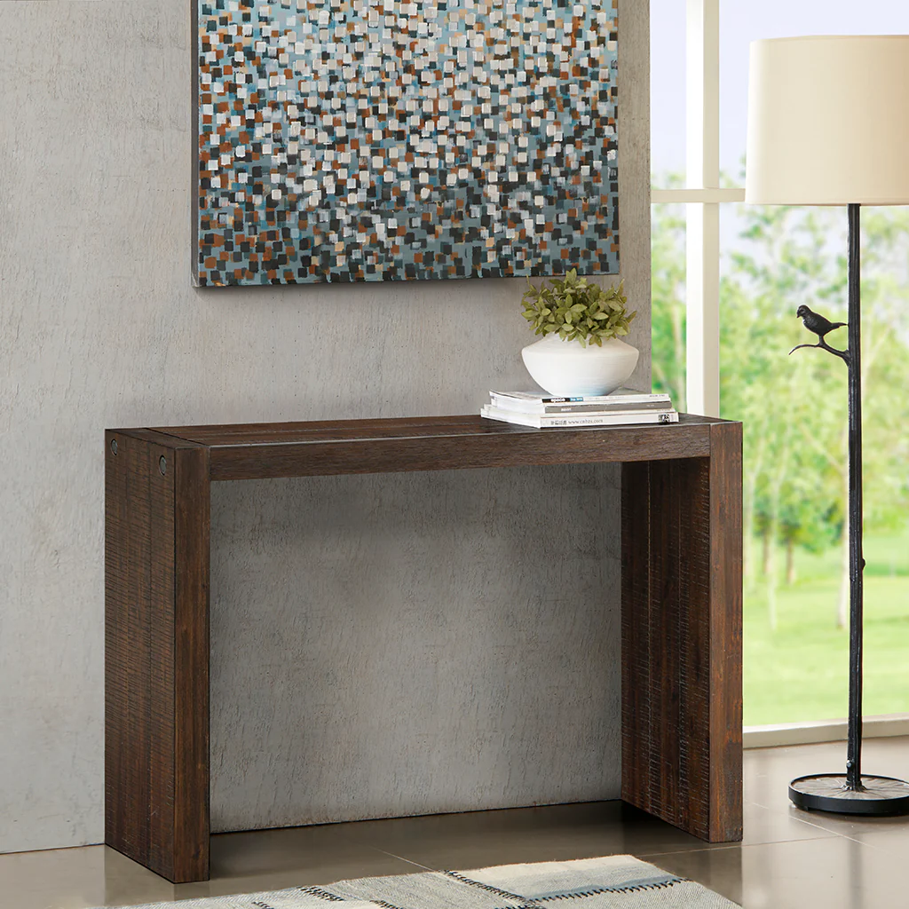 Solid Wood Waterfall Console Table - Image 12