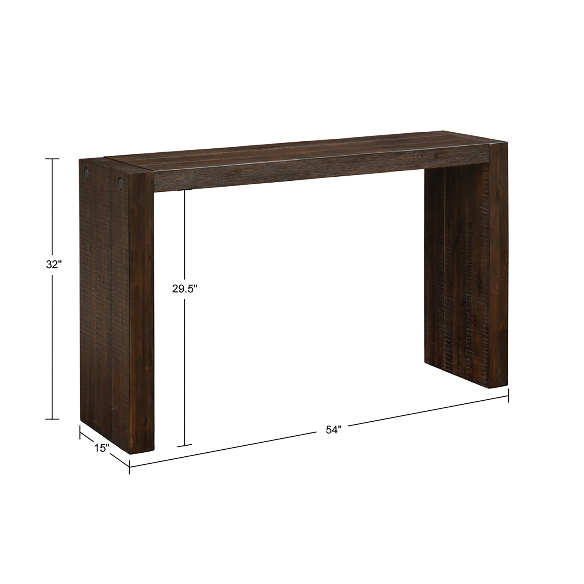 Solid Wood Waterfall Console Table - Image 17