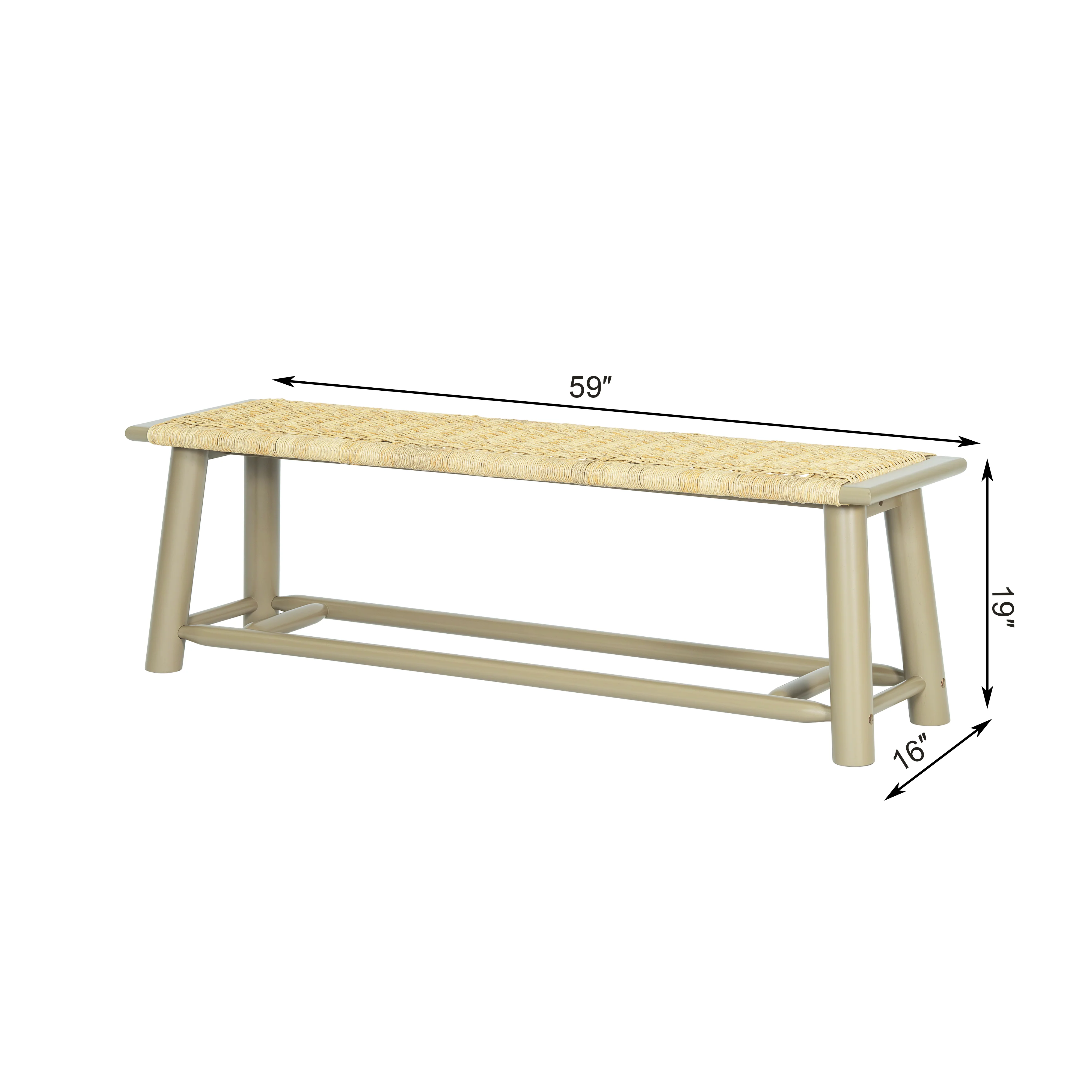 Modern Farmhouse Extendable Dining Table Set with Solid Wood Rattan Chairs - Image 14