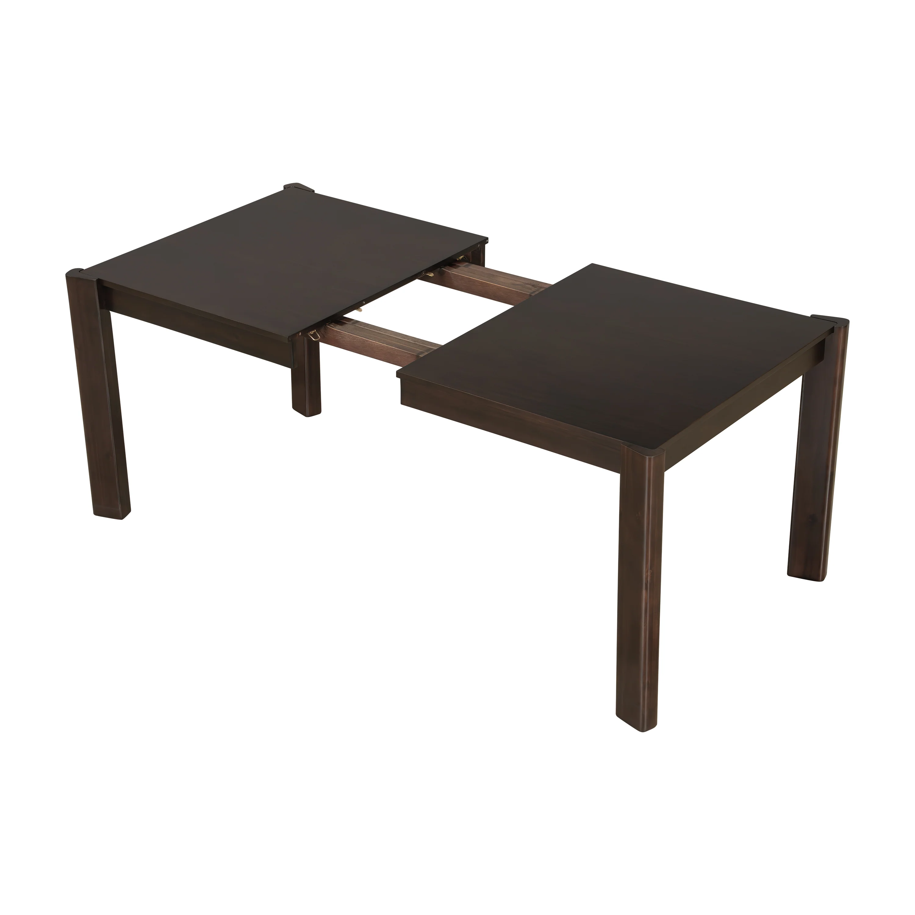 Modern Farmhouse Extendable Dining Table Set with Solid Wood Rattan Chairs - Image 4