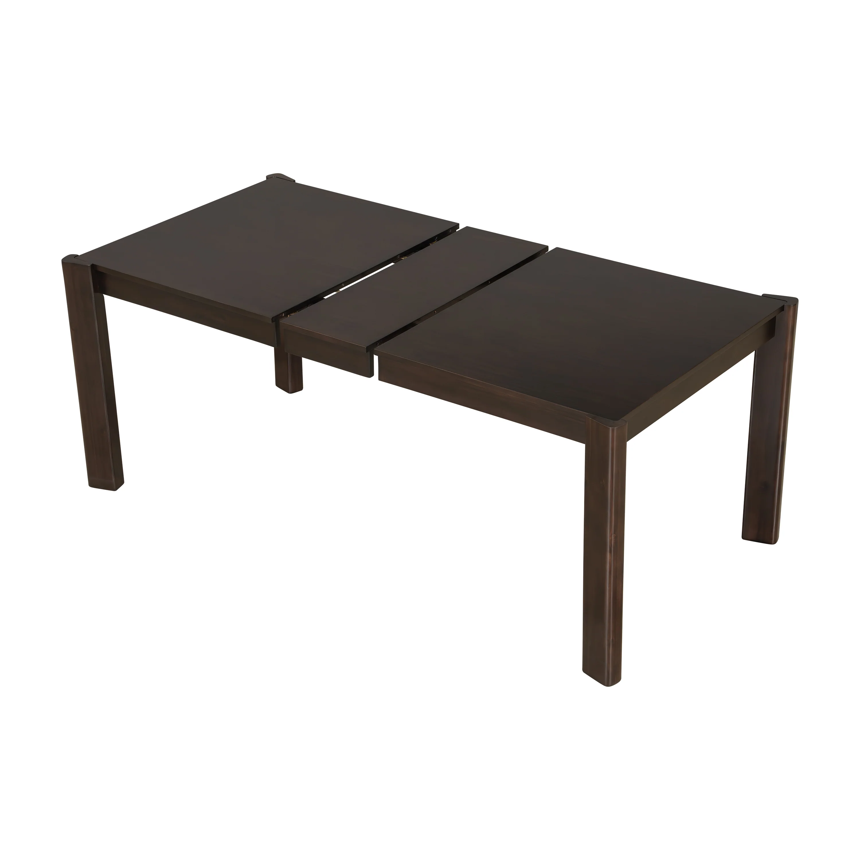 Modern Farmhouse Extendable Dining Table Set with Solid Wood Rattan Chairs - Image 5