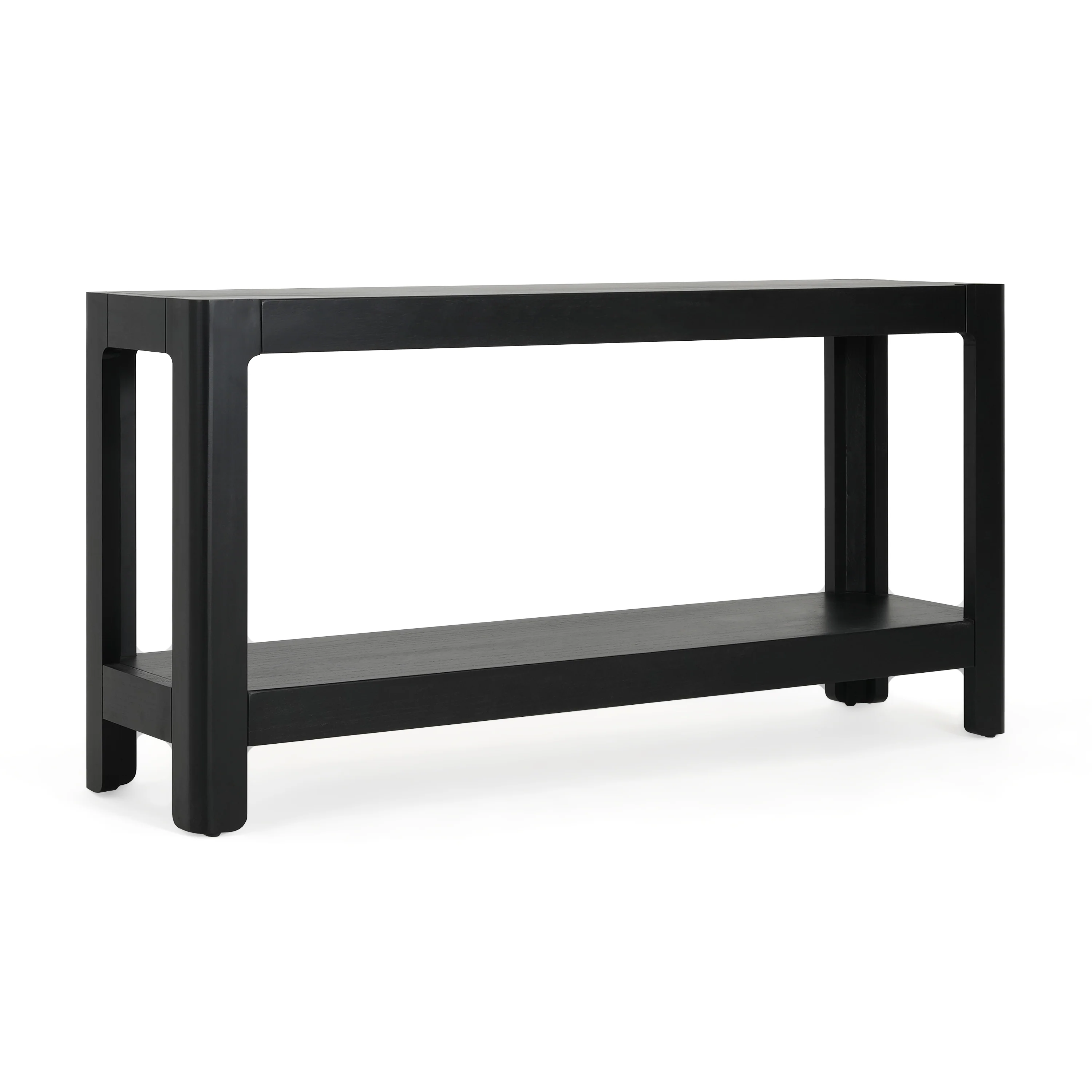 Modern Farmhouse Minimalist Rounded Console Table