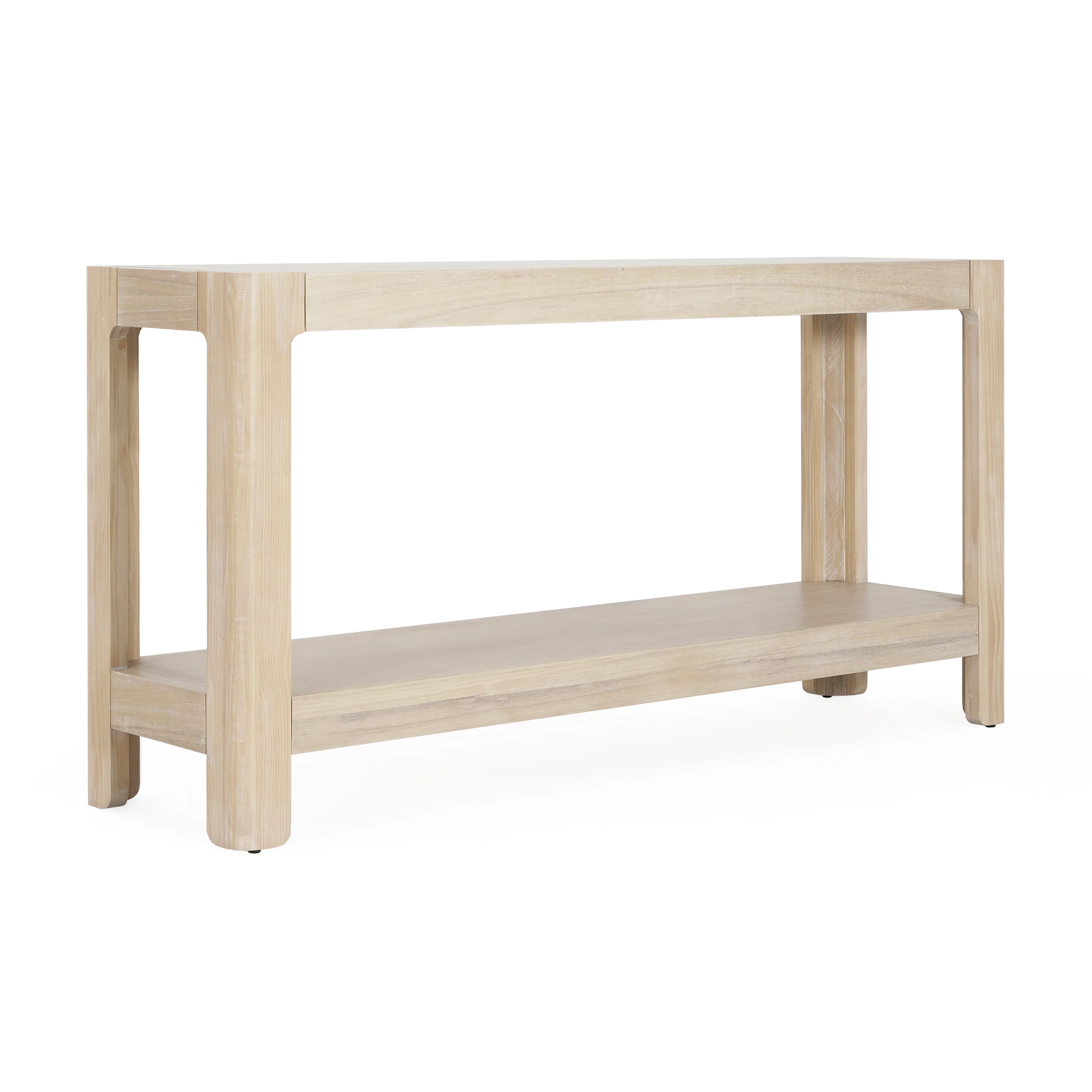 Modern Farmhouse Minimalist Rounded Console Table - Image 21