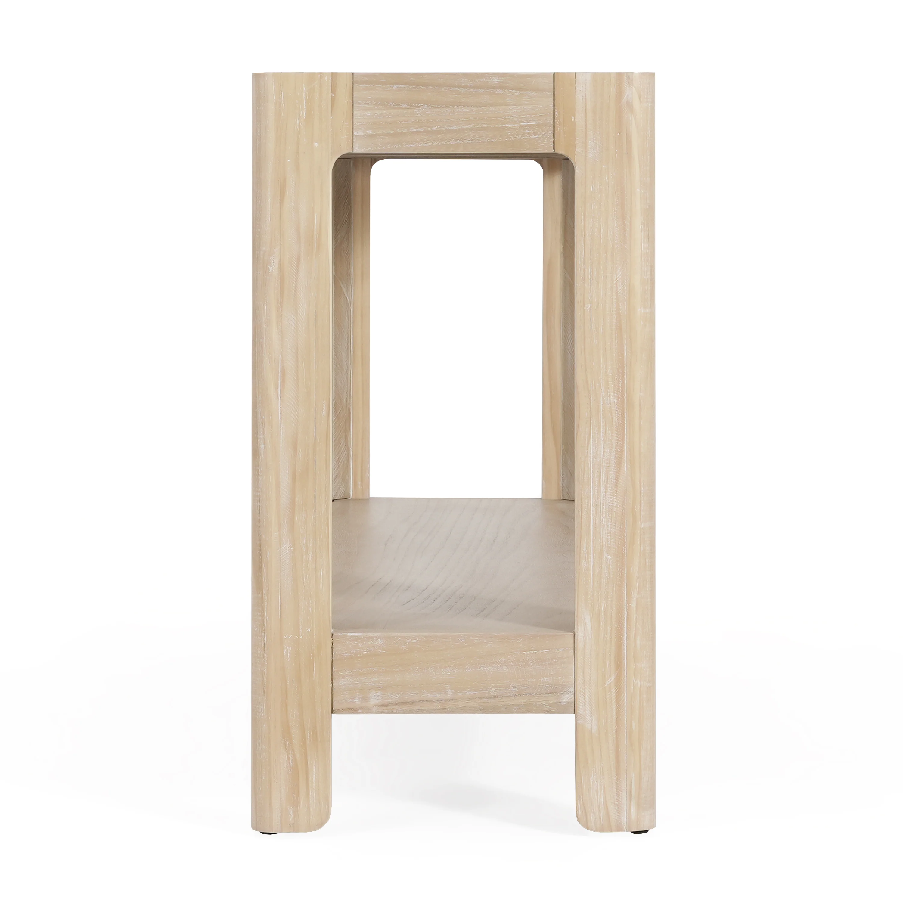 Modern Farmhouse Minimalist Rounded Console Table - Image 32