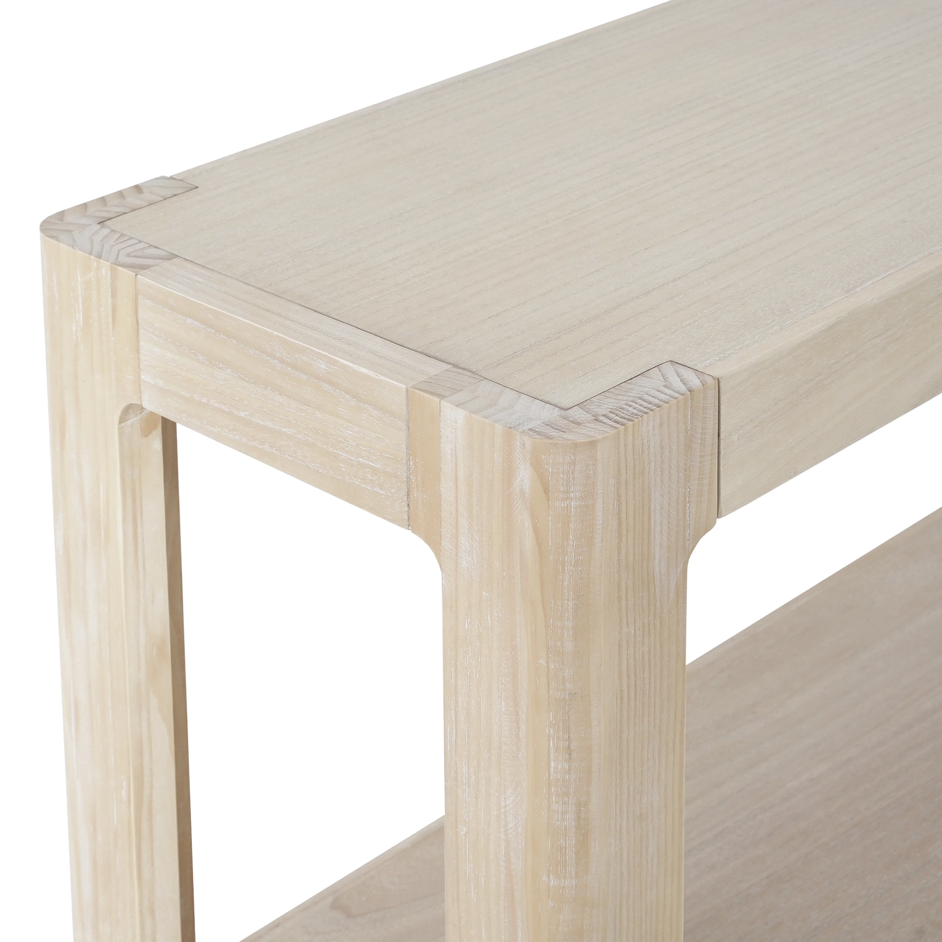 Modern Farmhouse Minimalist Rounded Console Table - Image 34