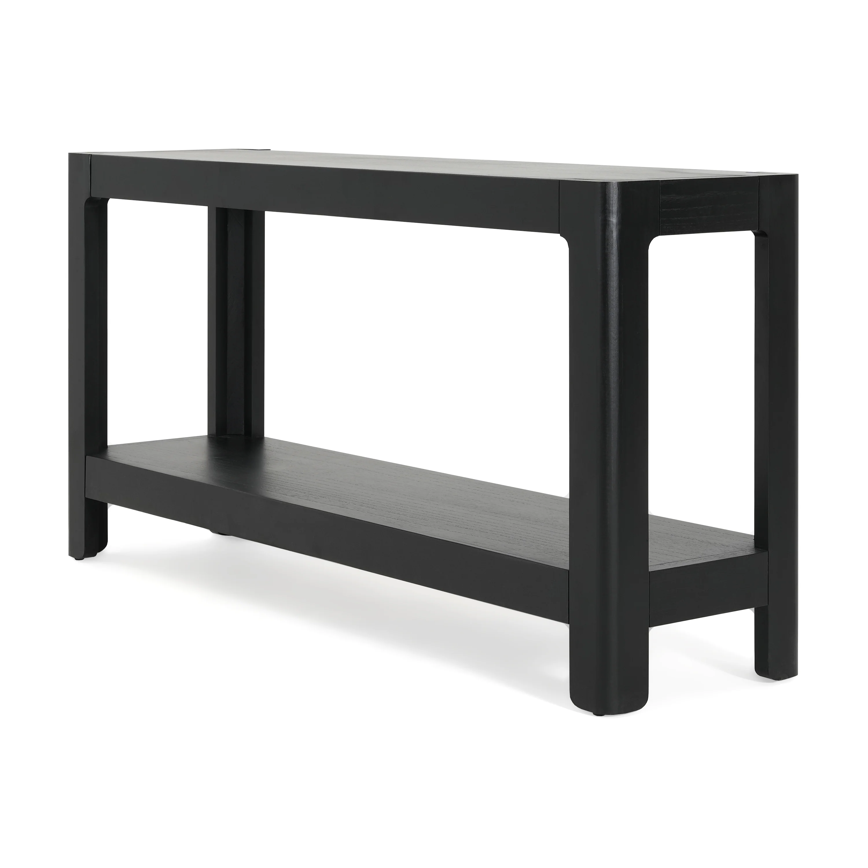 Modern Farmhouse Minimalist Rounded Console Table - Image 4