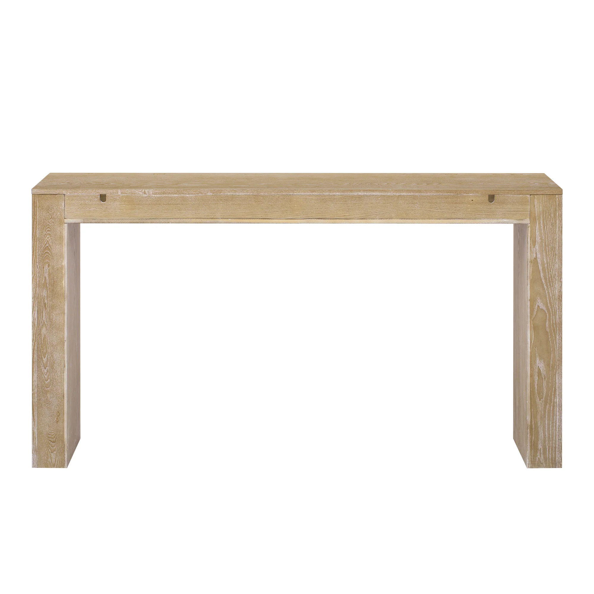 Modern Farmhouse Waterfall Console Table with 2 Concealed Drawers - Image 23