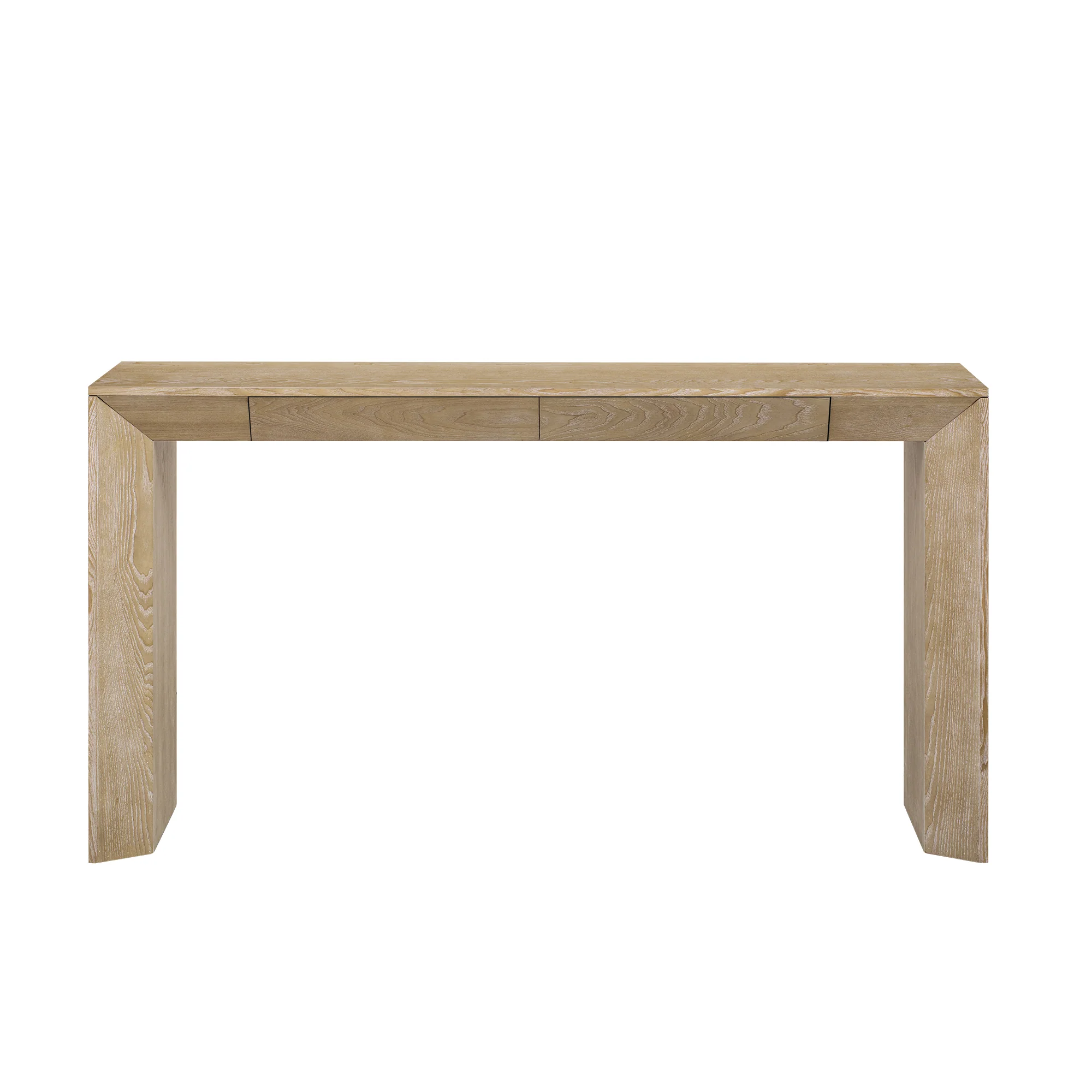 Modern Farmhouse Waterfall Console Table with 2 Concealed Drawers - Image 26
