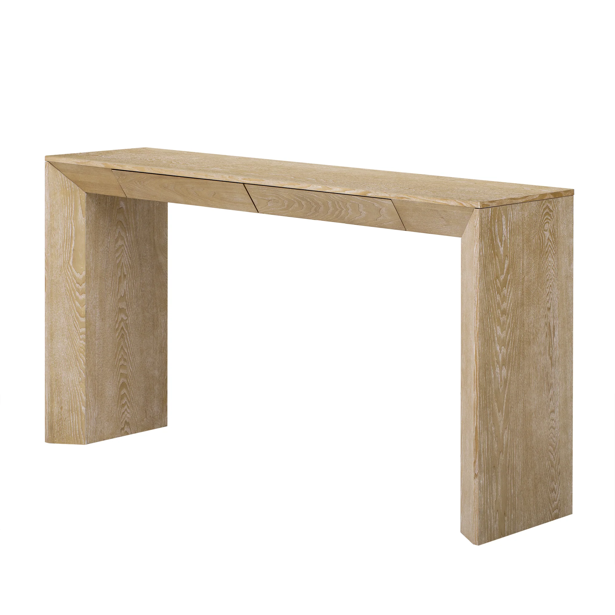 Modern Farmhouse Waterfall Console Table with 2 Concealed Drawers - Image 27