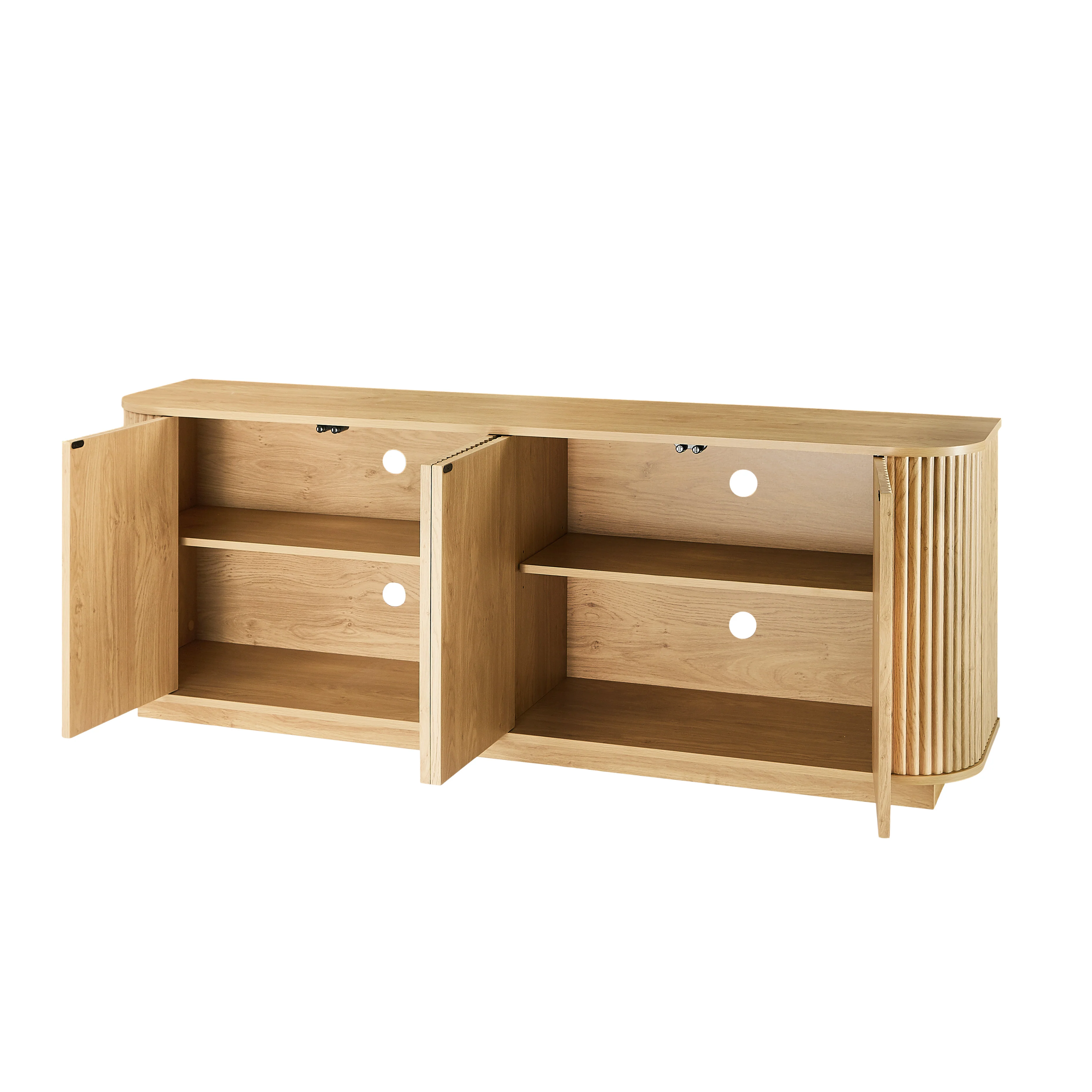 Modern Fluted Sideboard Storage Cabinet - Image 11