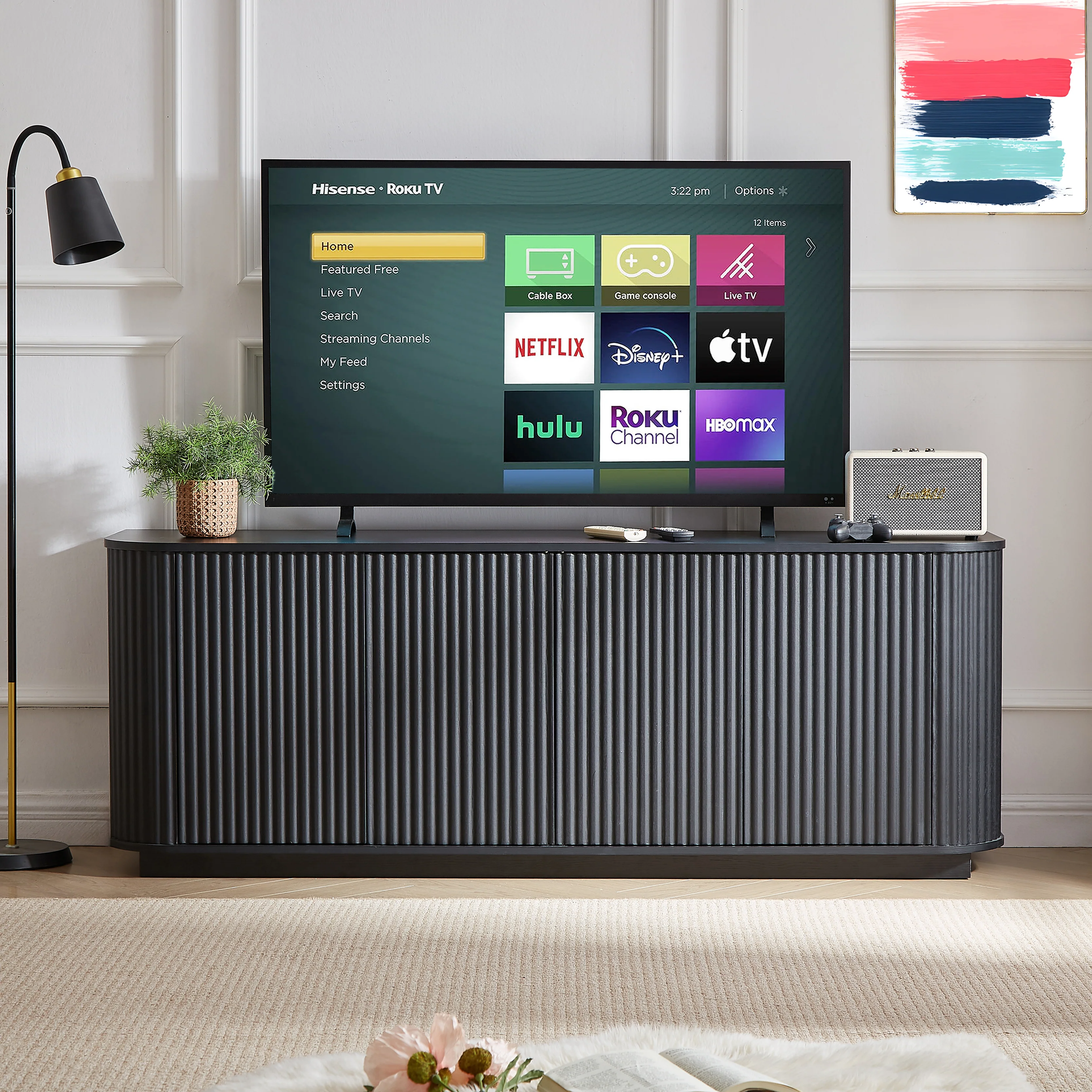Modern Fluted Sideboard Storage Cabinet - Image 15