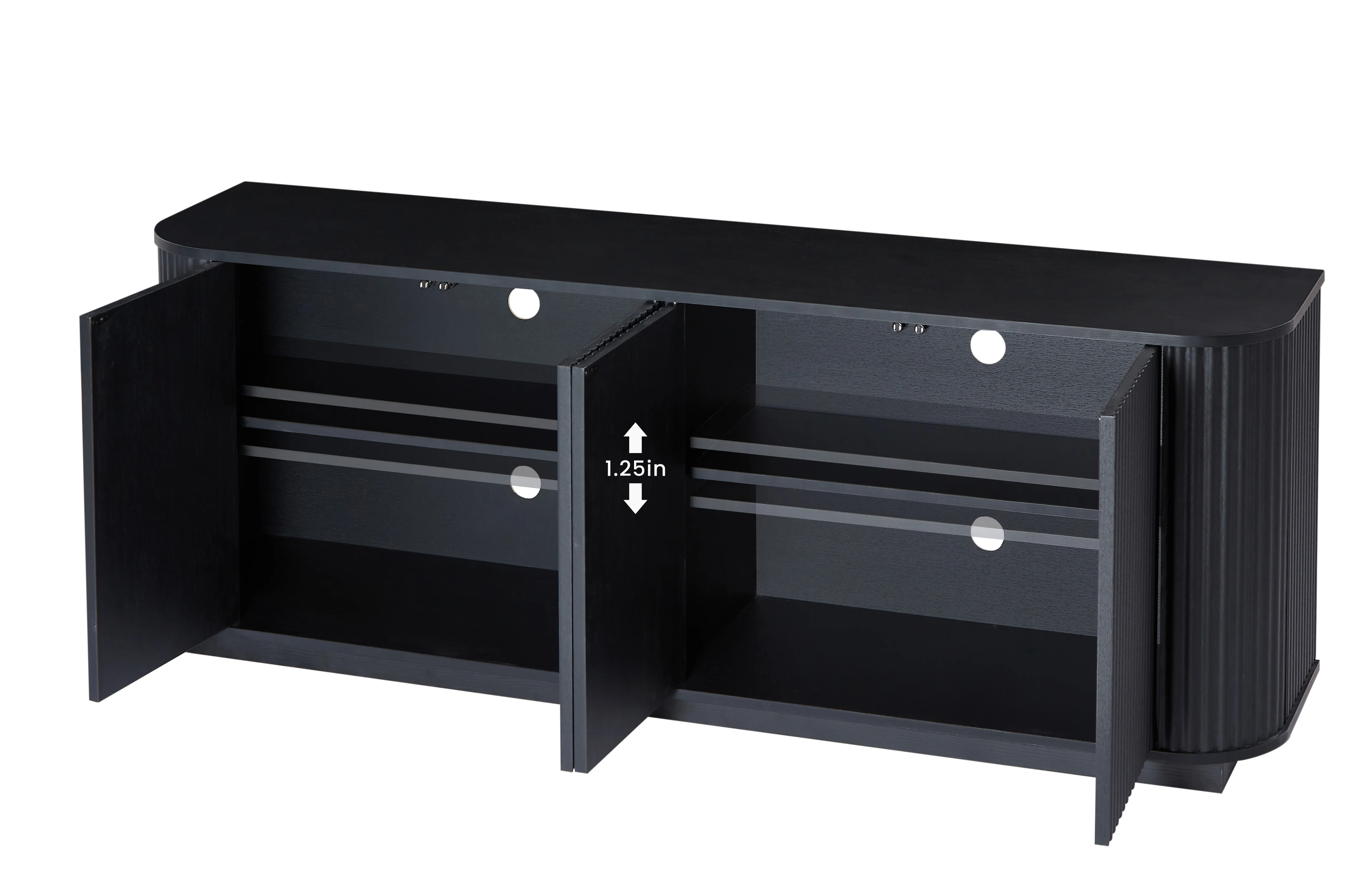 Modern Fluted Sideboard Storage Cabinet - Image 18