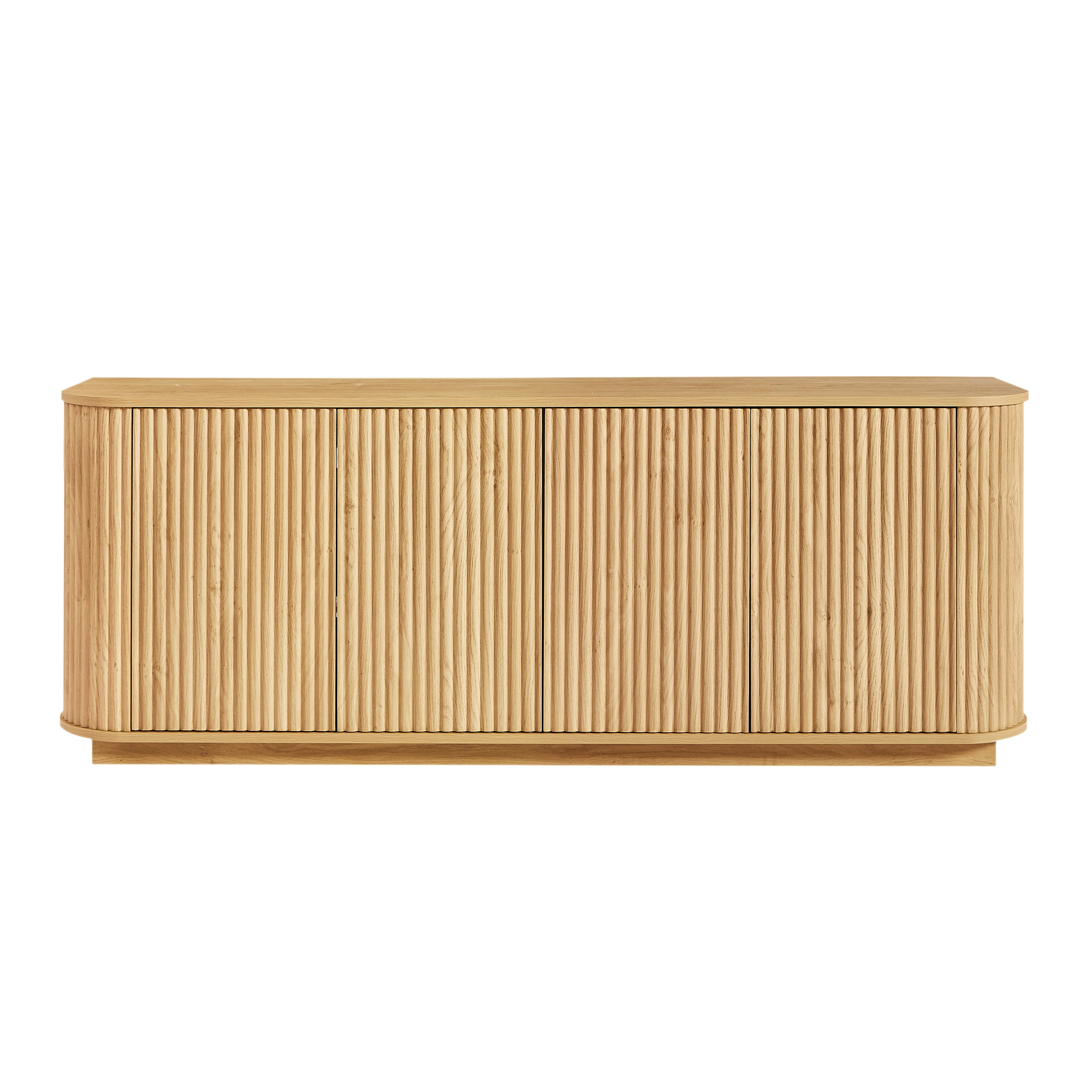 Modern Fluted Sideboard Storage Cabinet - Image 3