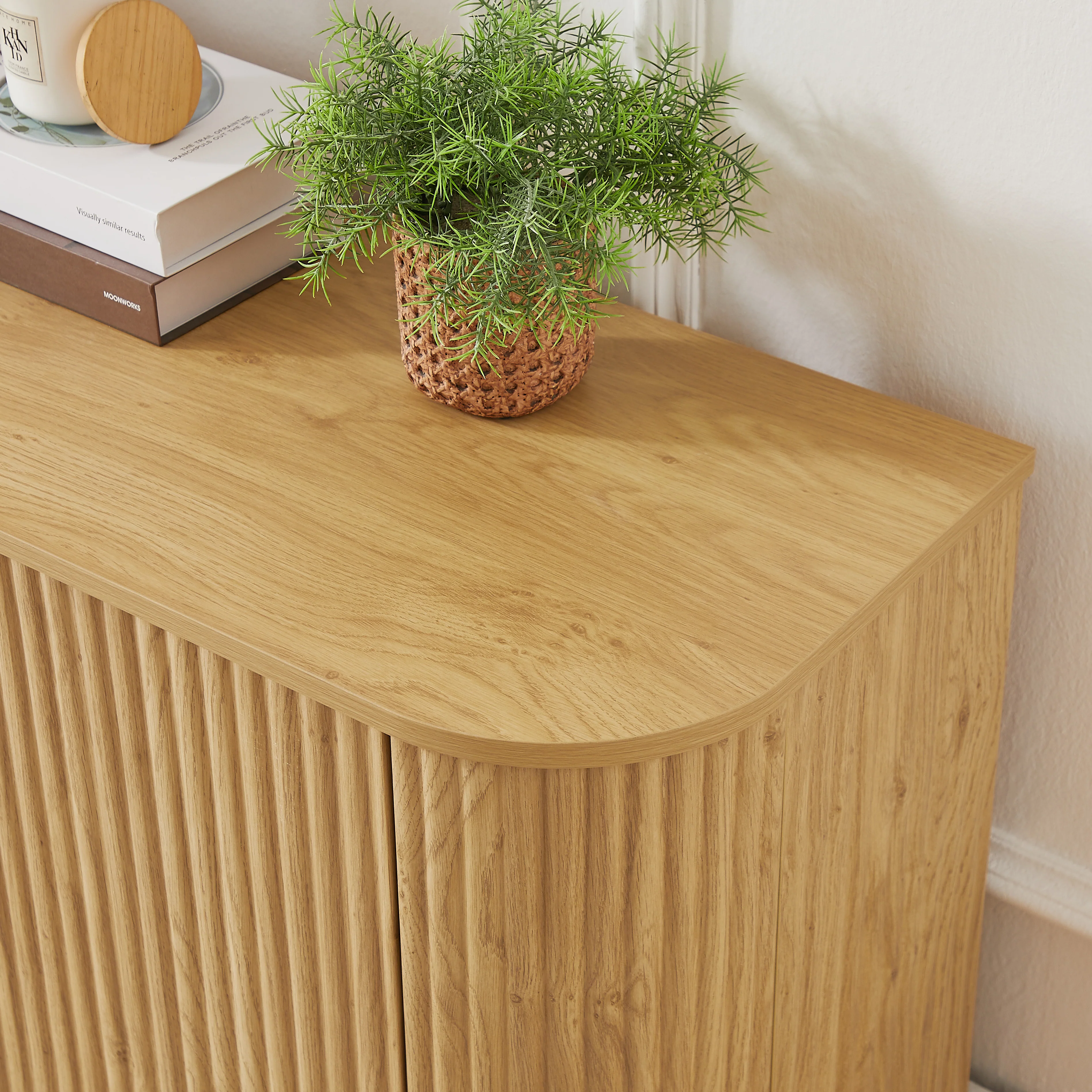 Modern Fluted Sideboard Storage Cabinet - Image 5