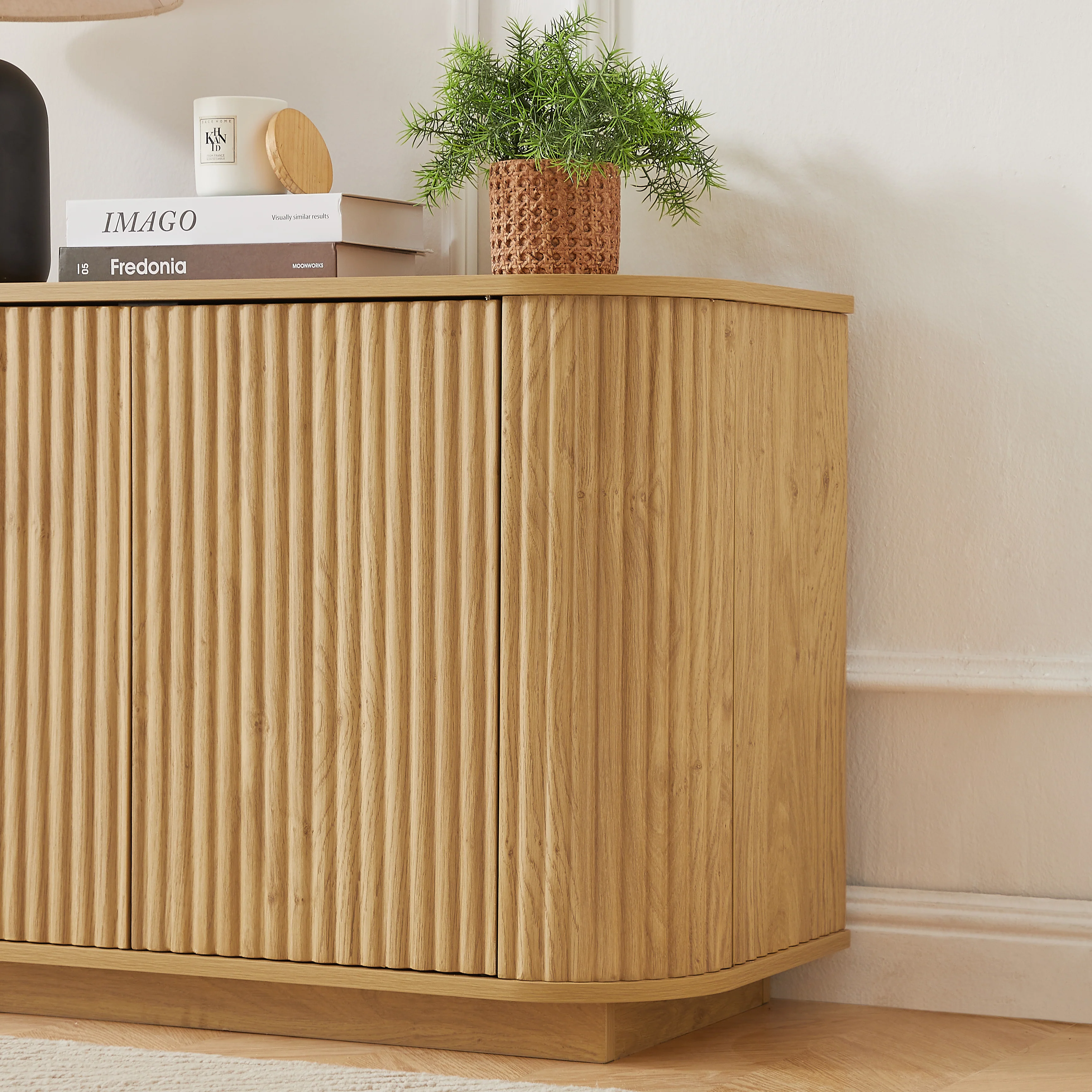 Modern Fluted Sideboard Storage Cabinet - Image 7