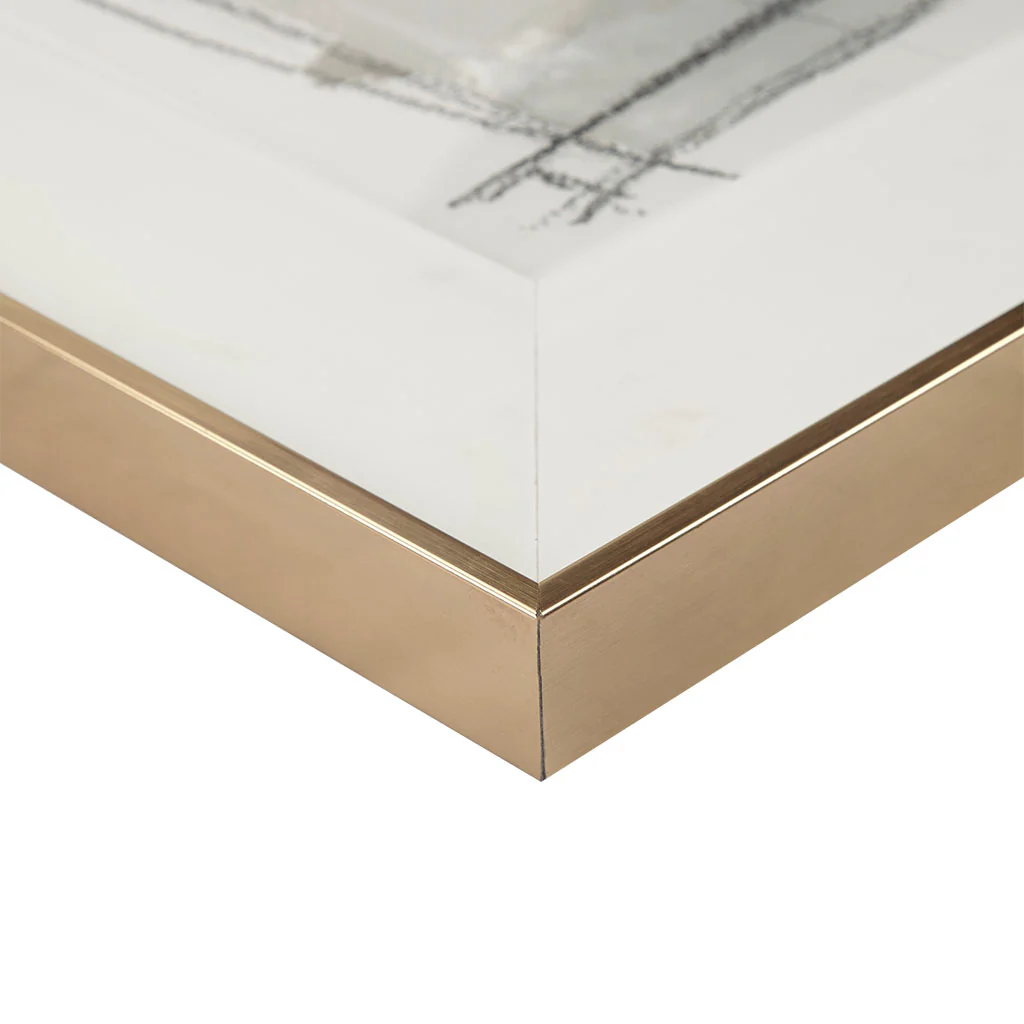 Modern Framed Glass and Gallery Matted Wall Art - Image 2
