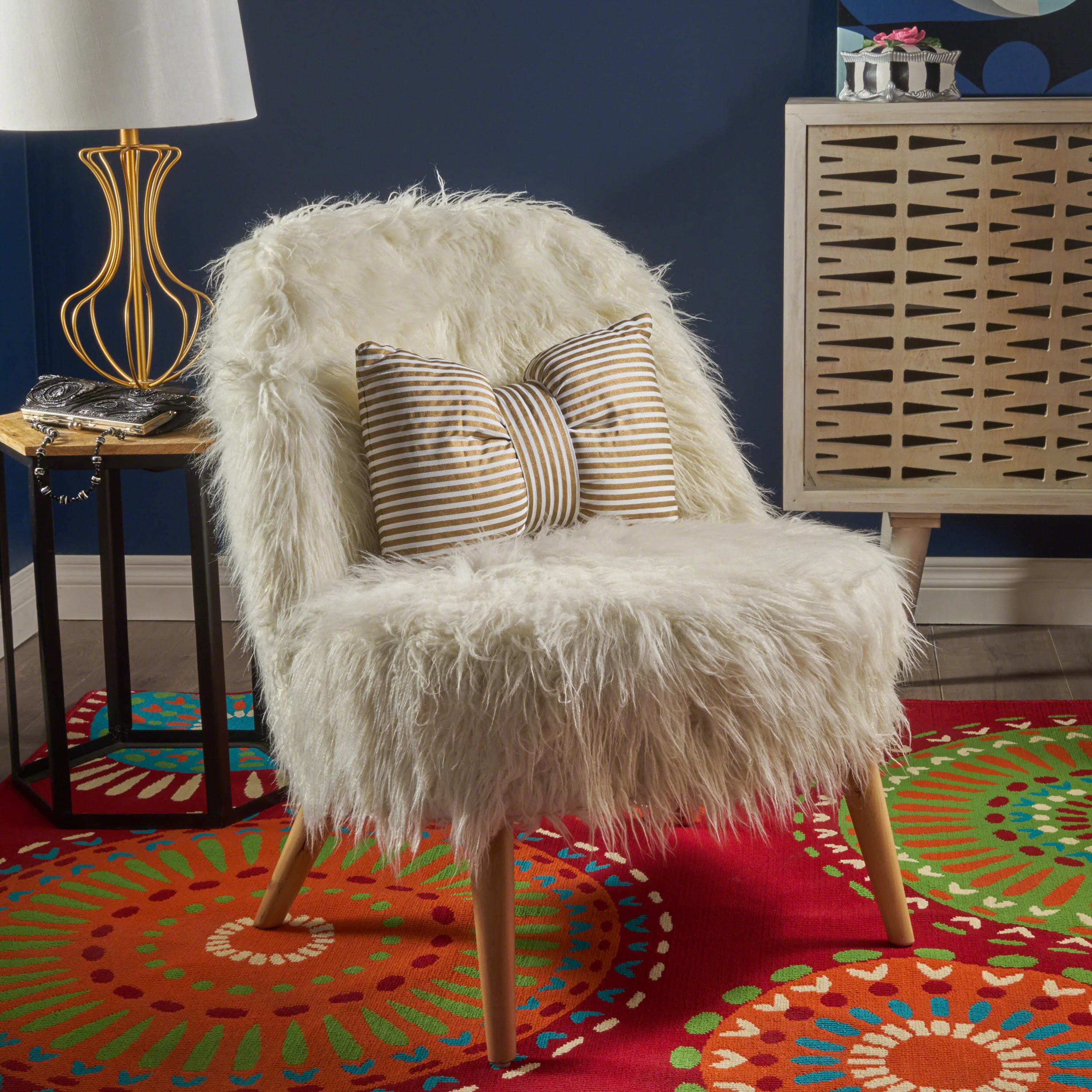 Modern Glam Accent Chair
