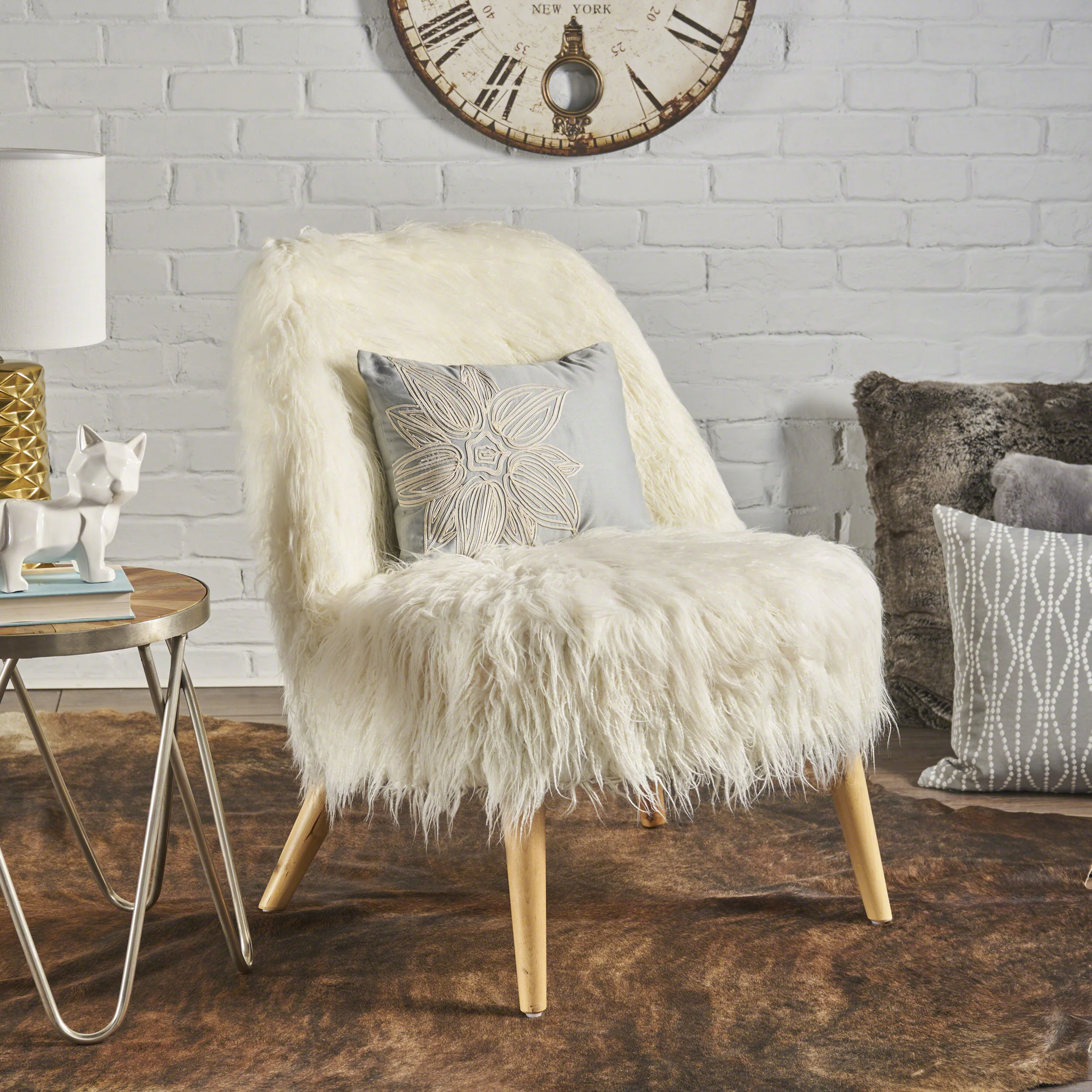 Modern Glam Accent Chair - Image 4
