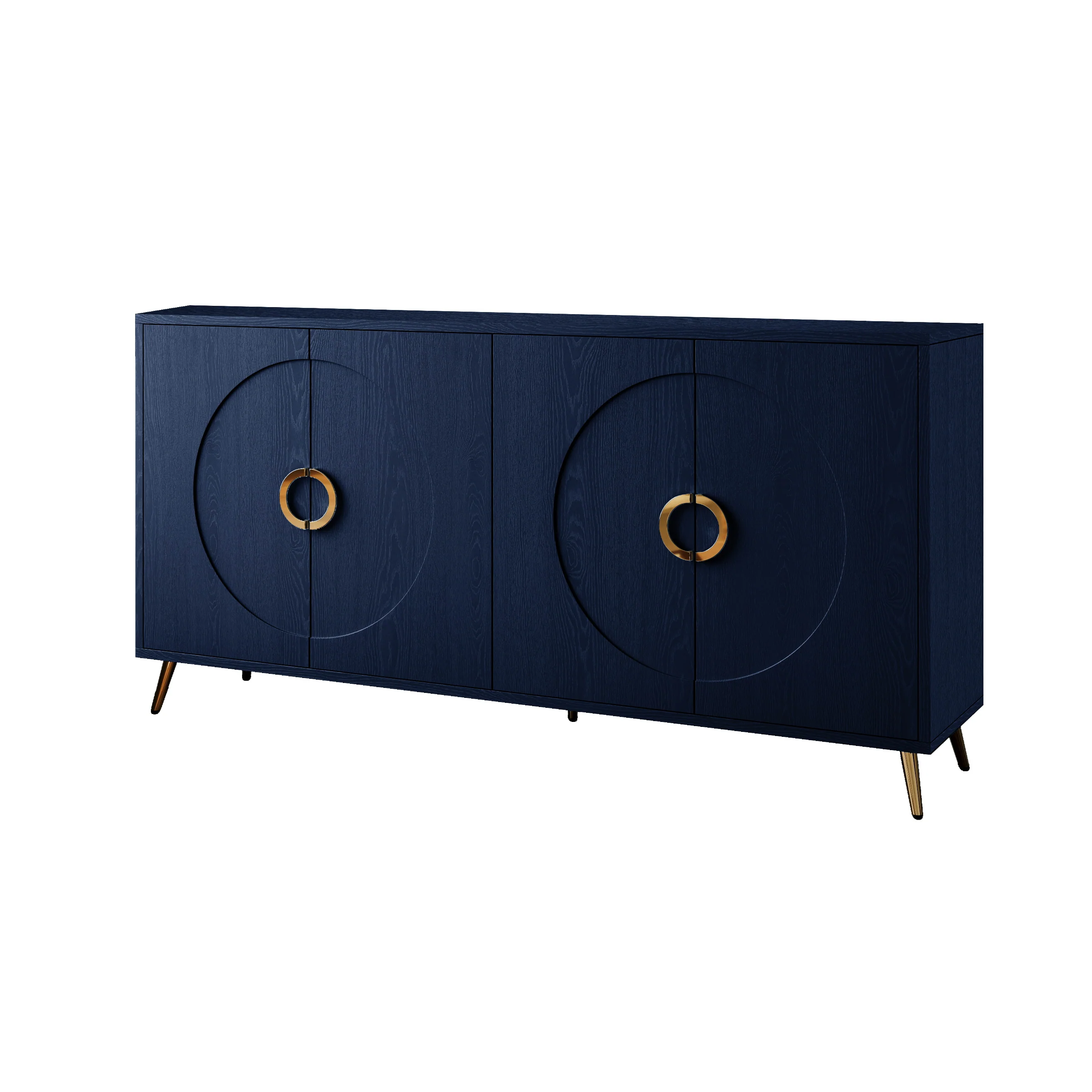 Modern Lacquered 4 Door Wooden Cabinet - Image 12