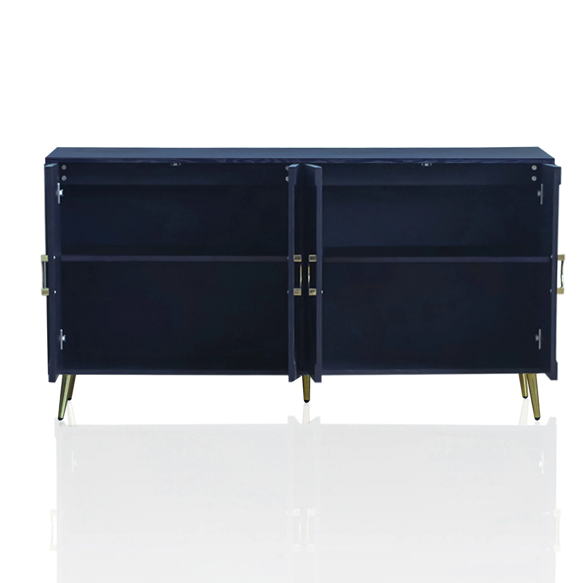 Modern Lacquered 4 Door Wooden Cabinet - Image 22