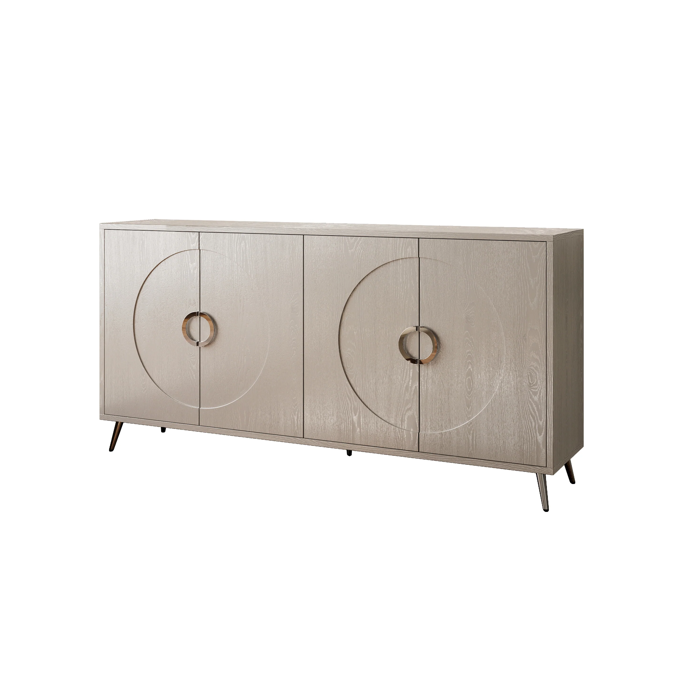 Modern Lacquered 4 Door Wooden Cabinet - Image 25