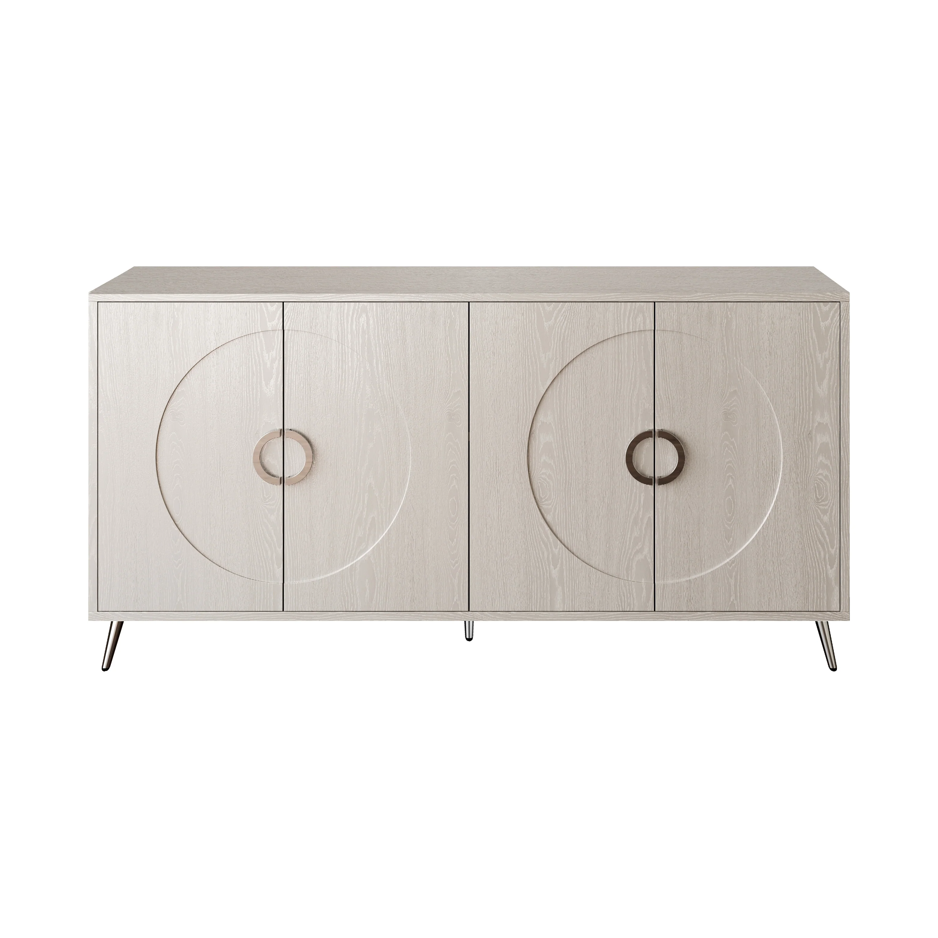 Modern Lacquered 4 Door Wooden Cabinet - Image 33