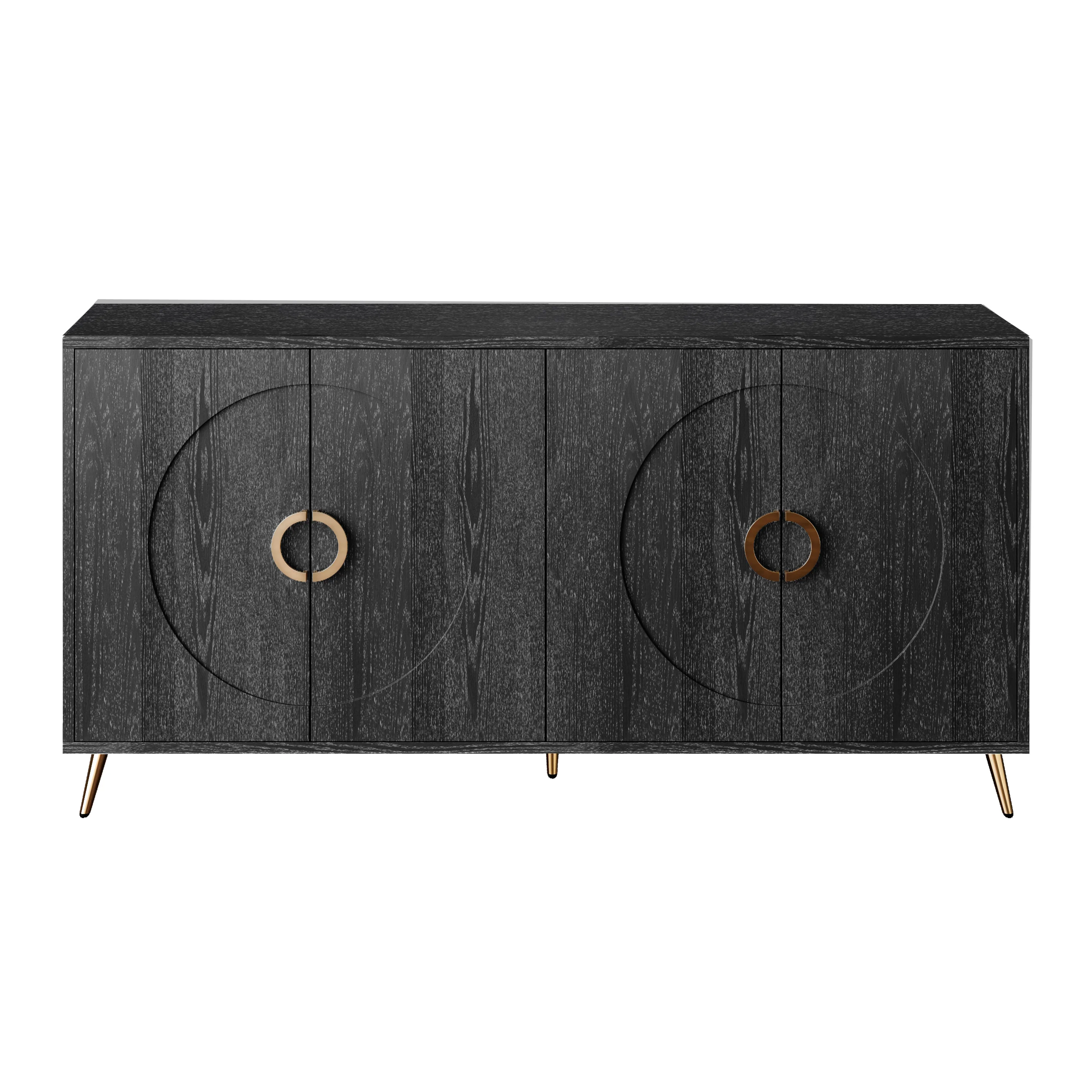 Modern Lacquered 4 Door Wooden Cabinet - Image 8